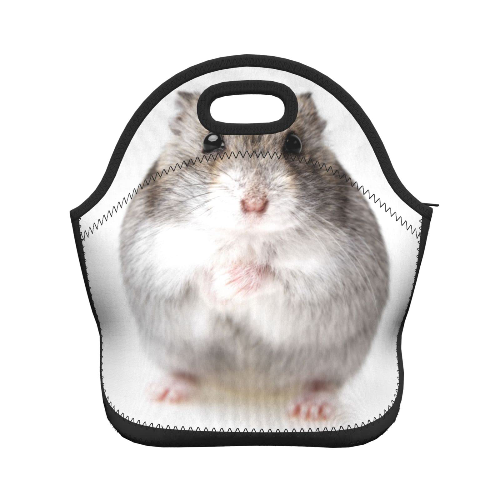 Insulated Hamster Lunch Bag Tote for Women & Men - Leakproof Reusable Lunch Box Container for Work, School & Picnics