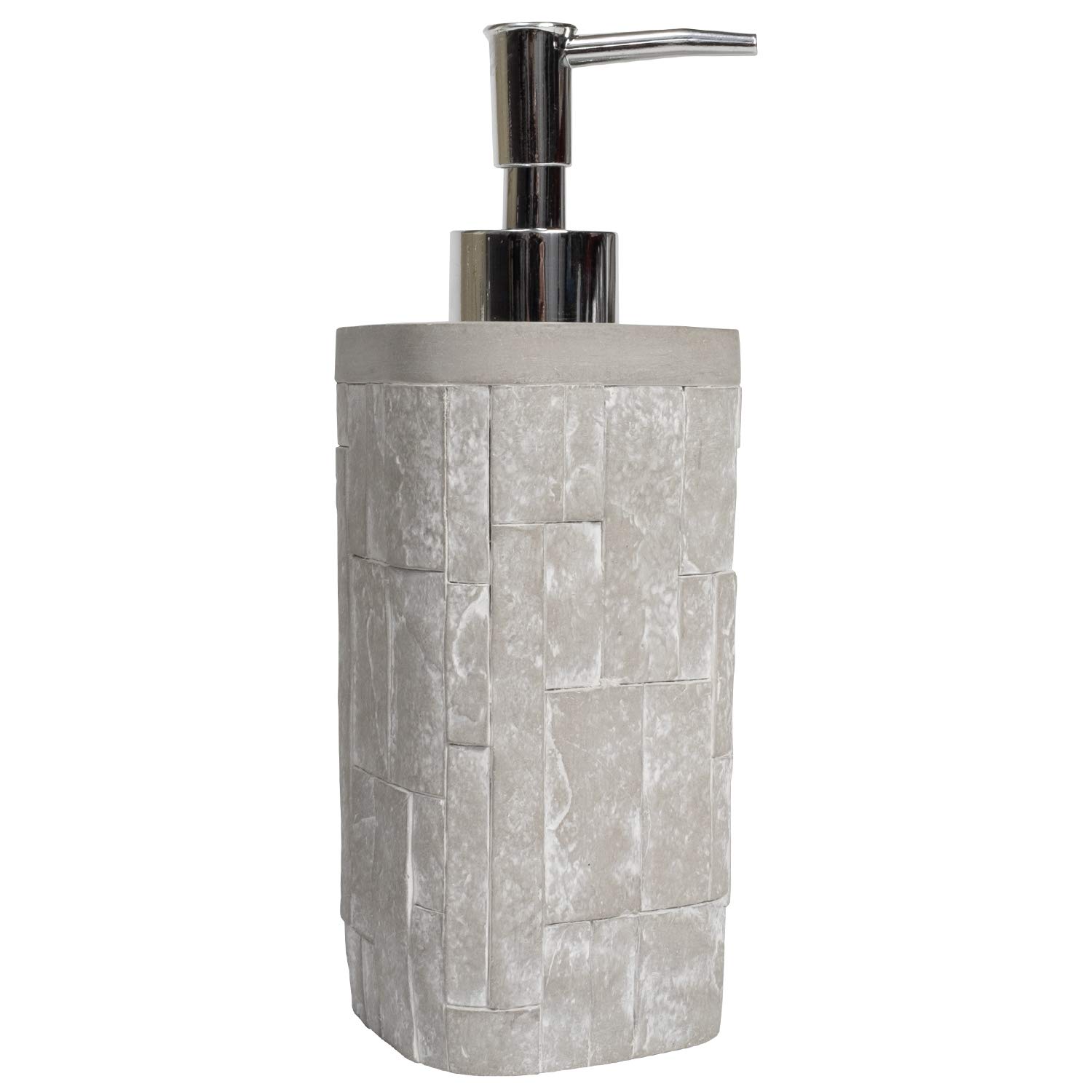Sweet Home Collection Bathroom Accessories Set - Unique Decorative Soap Dispenser & Lotion Pump with Beautiful Designs for Modern Bathroom Décor | Perfect for Guest Bathrooms, Spa-Style Vanities and Luxury Home Decor (Avalon Series)