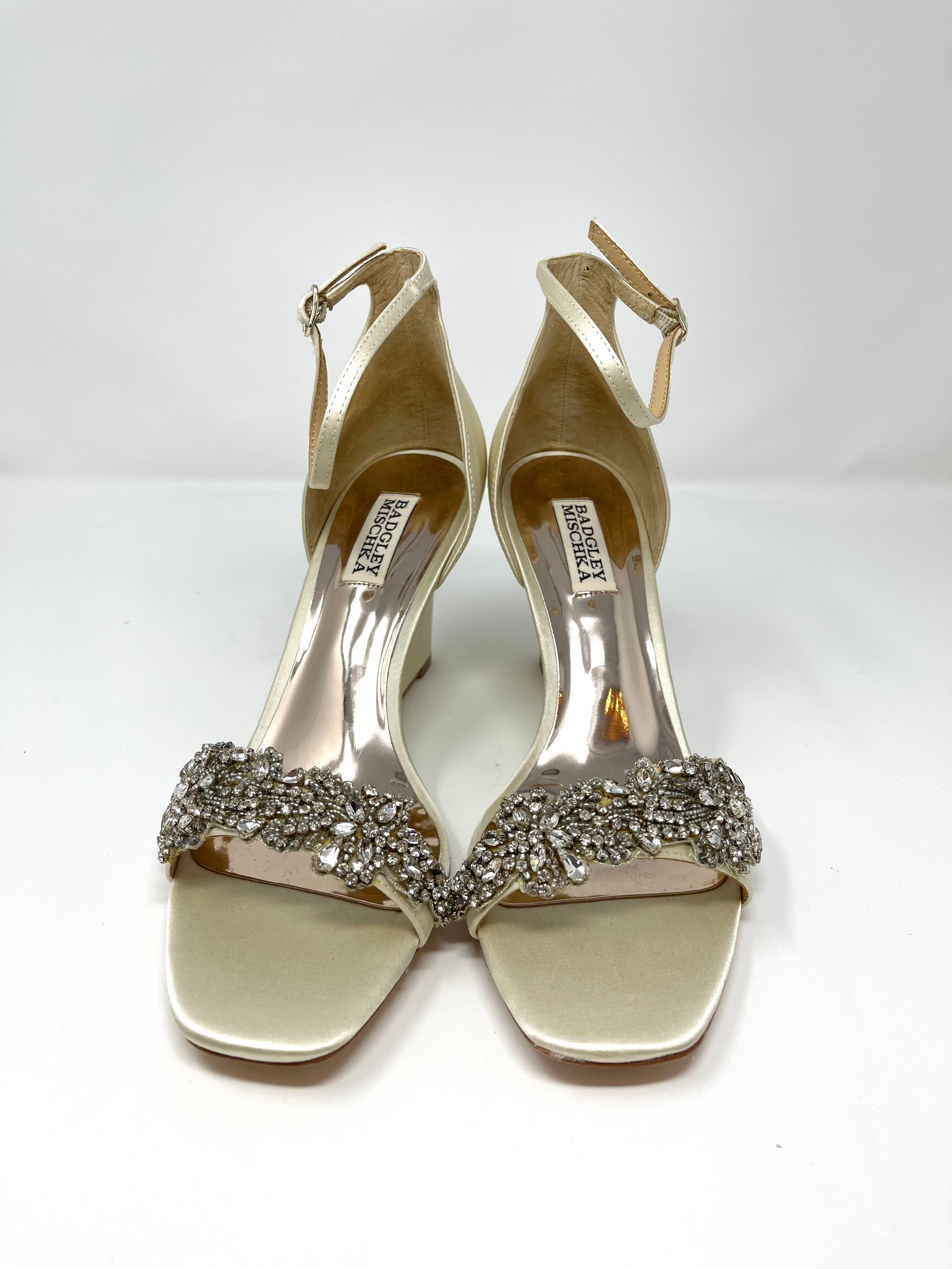 Badgley Mischka Aliyah Women's Heels Size 8.5 - Elegant Evening Shoes for Weddings, Parties & Special Occasions