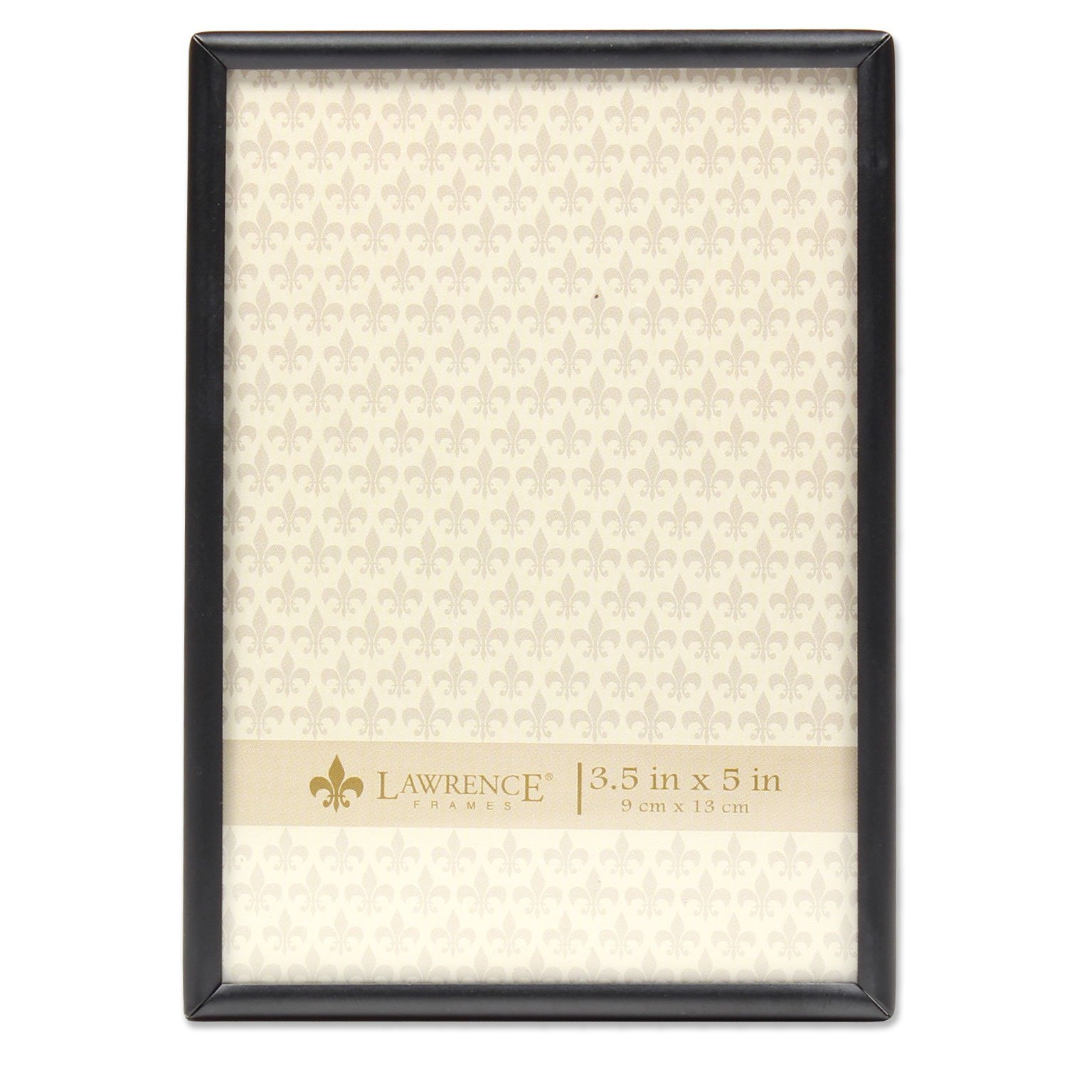 Lawrence Frames 3.5x5 Black Picture Frame - Perfect for Home & Office Decor