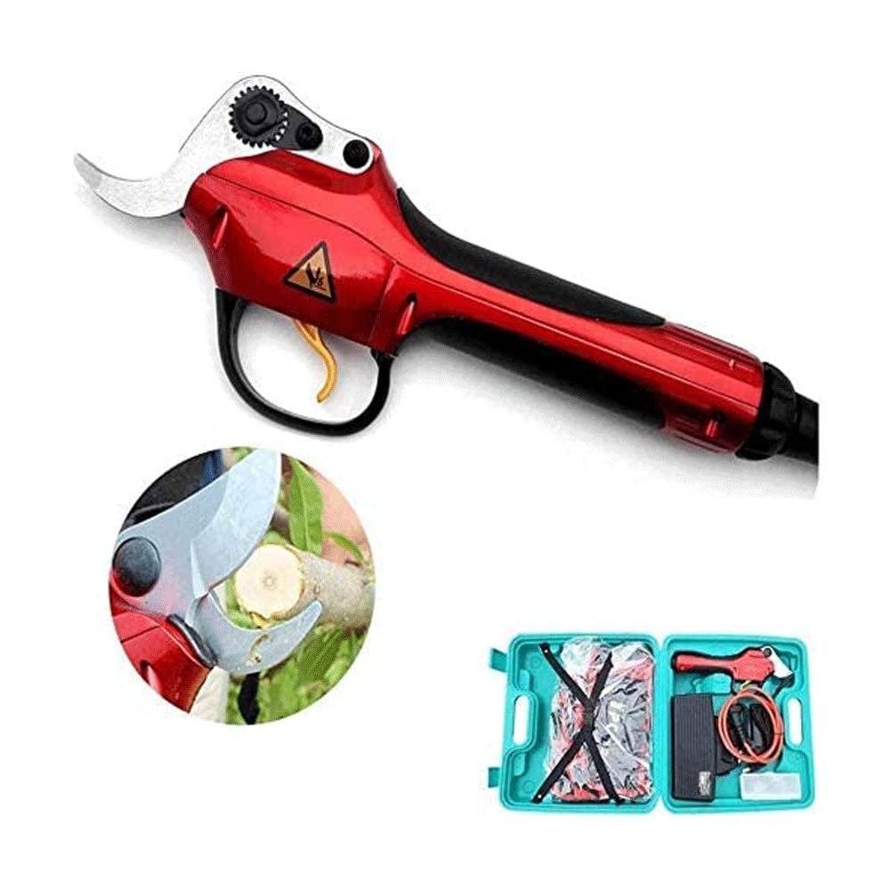 Rechargeable Electric Pruning Shears - 30mm Cutting Diameter for Trees & Bushes | Gardening & Landscaping Tool
