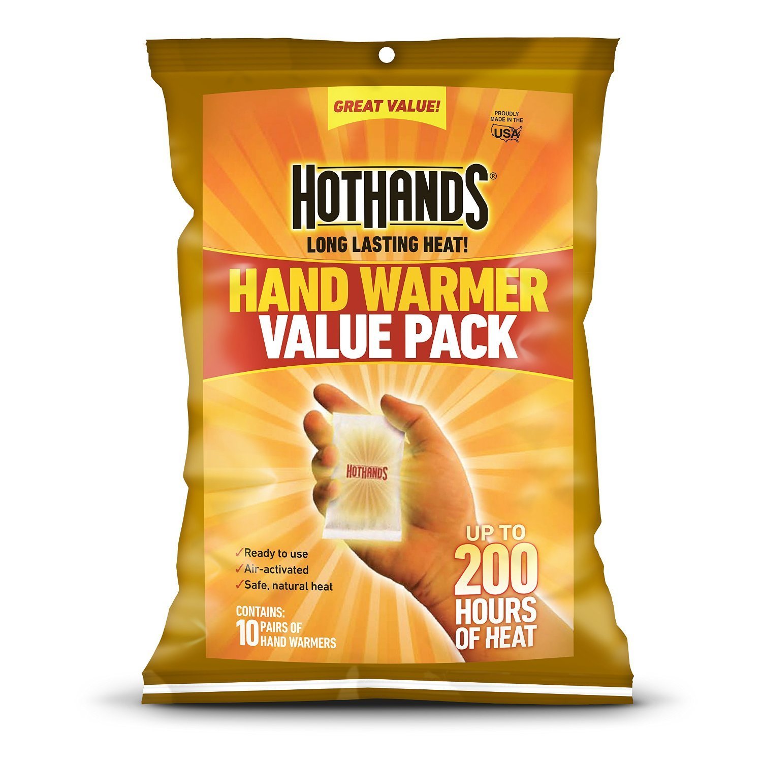 HotHands Hand Warmers - 80 Pair Super Bonus Pack | Long-Lasting Heat Up to 10 Hours | Perfect for Winter Sports, Hunting, Camping & Outdoor Activities