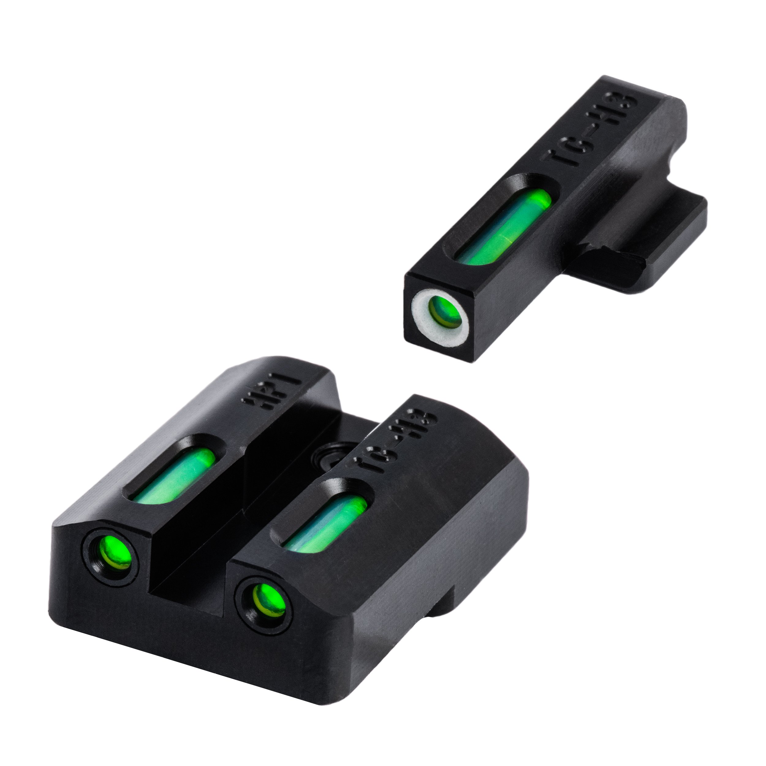 TRUGLO TFX Handgun Sight - Durable Shock-Resistant Compact Tritium & Fiber-Optic Sight for Pistols | Bright Day/Night Visibility for Home Defense & Tactical Shooting