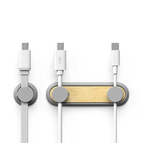 BCASE Magnetic Cable Organizer - Cord Management Holder for iPhone, Xiaomi, Samsung - Perfect for Home, Office & Car Use