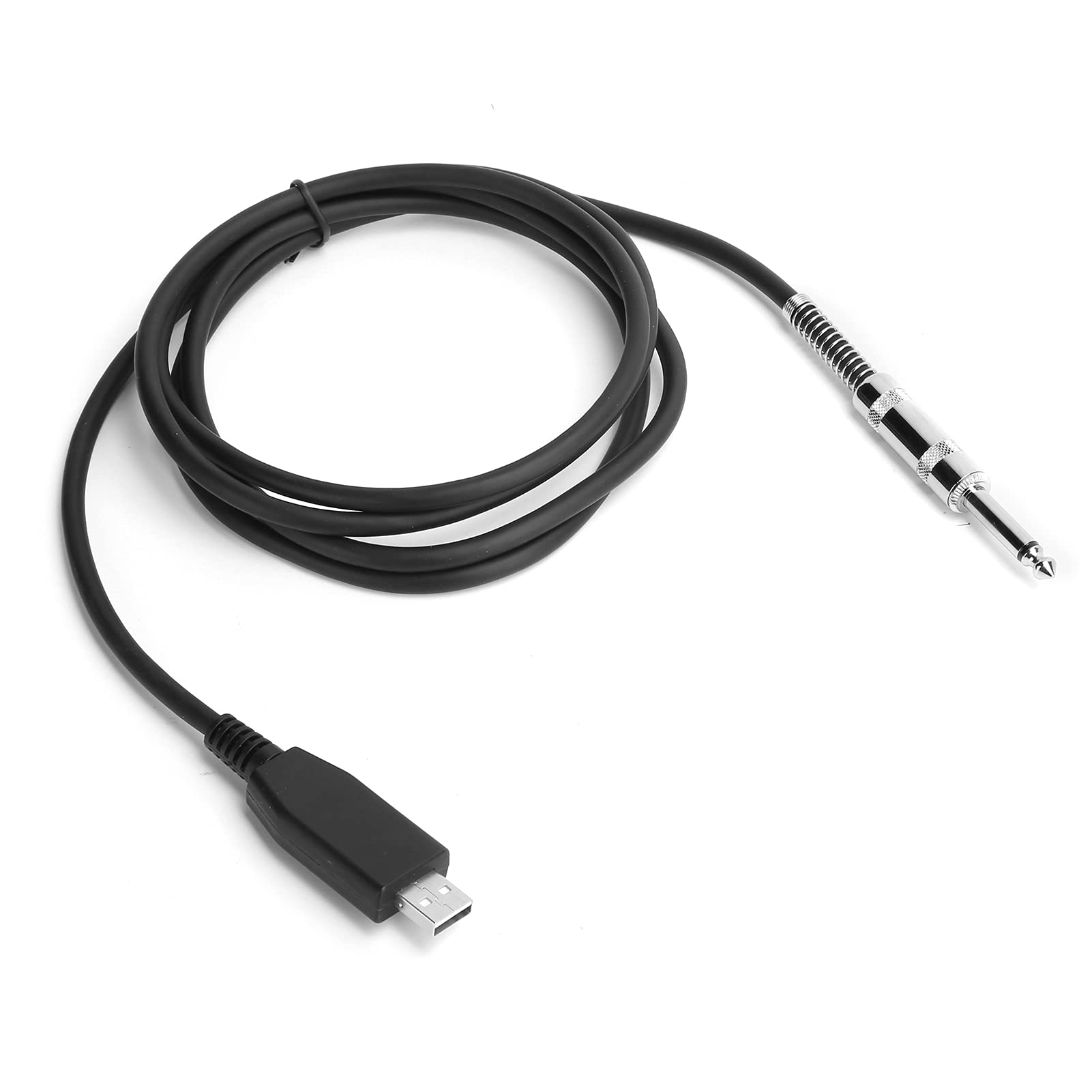 Shanrya Guitar Base to PC Cable - Durable Universal Quiet USB Guitar Cable for Electric Guitar, Bass Guitar & Electric Piano (3 Meters) - Perfect for Home Recording, Live Performances & Studio Sessions