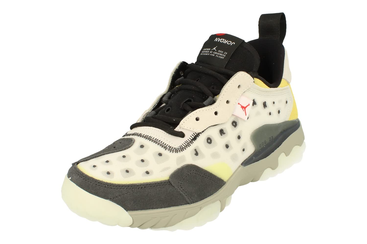 Nike Air Jordan Delta 2 Men's Basketball Shoes - CV8121 Sneakers for Training & Performance (Size UK 8 / US 9 / EU 42.5, Platinum Tint/Chile Red/Stone 003) - Perfect for Basketball, Gym Workouts & Streetwear Fashion