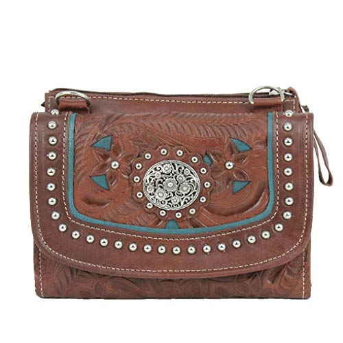 American West Leather - Large Hobo Handbag for Women, Genuine Leather Shoulder Bag with Spacious Storage, Perfect for Work, Travel & Everyday Use
