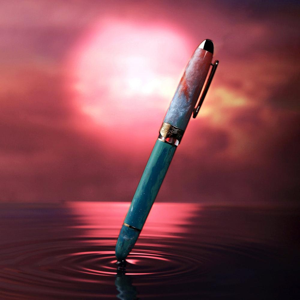 Nahvalur (Narwhal) Horizon Dawn Fountain Pen - Premium Writing Instrument for Calligraphy, Journaling & Office Use