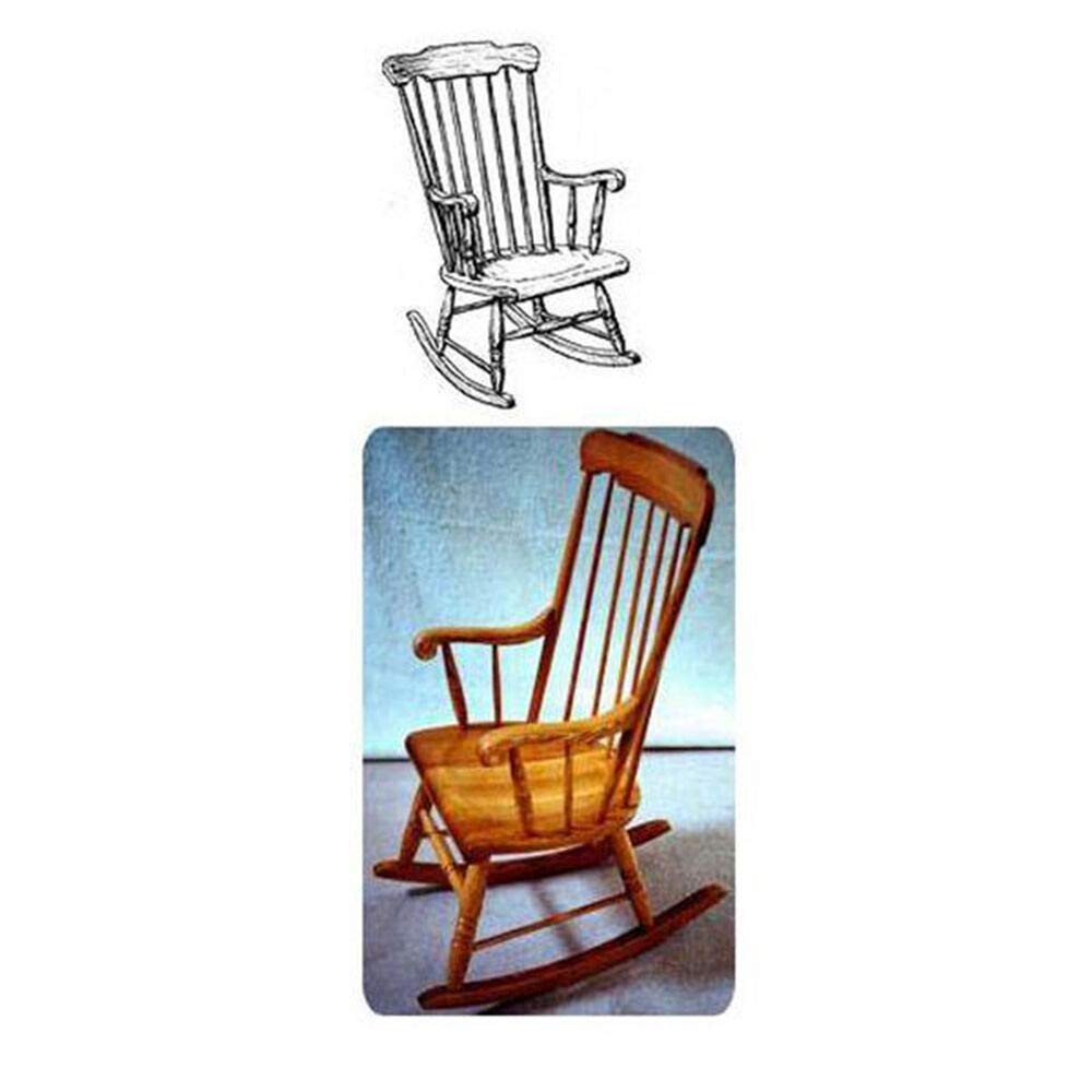 DIY Boston Rocking Chair Woodworking Kit – Step-by-Step Paper Plan for Beginners | Perfect for Home Decor, Gifts & Woodworking Projects