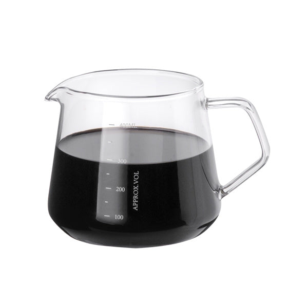 Tiamo Clear Glass Range Server - Premium Heat-Resistant Glass Pitcher for Coffee, Tea & Beverages - Perfect for Home, Office & Restaurant Use