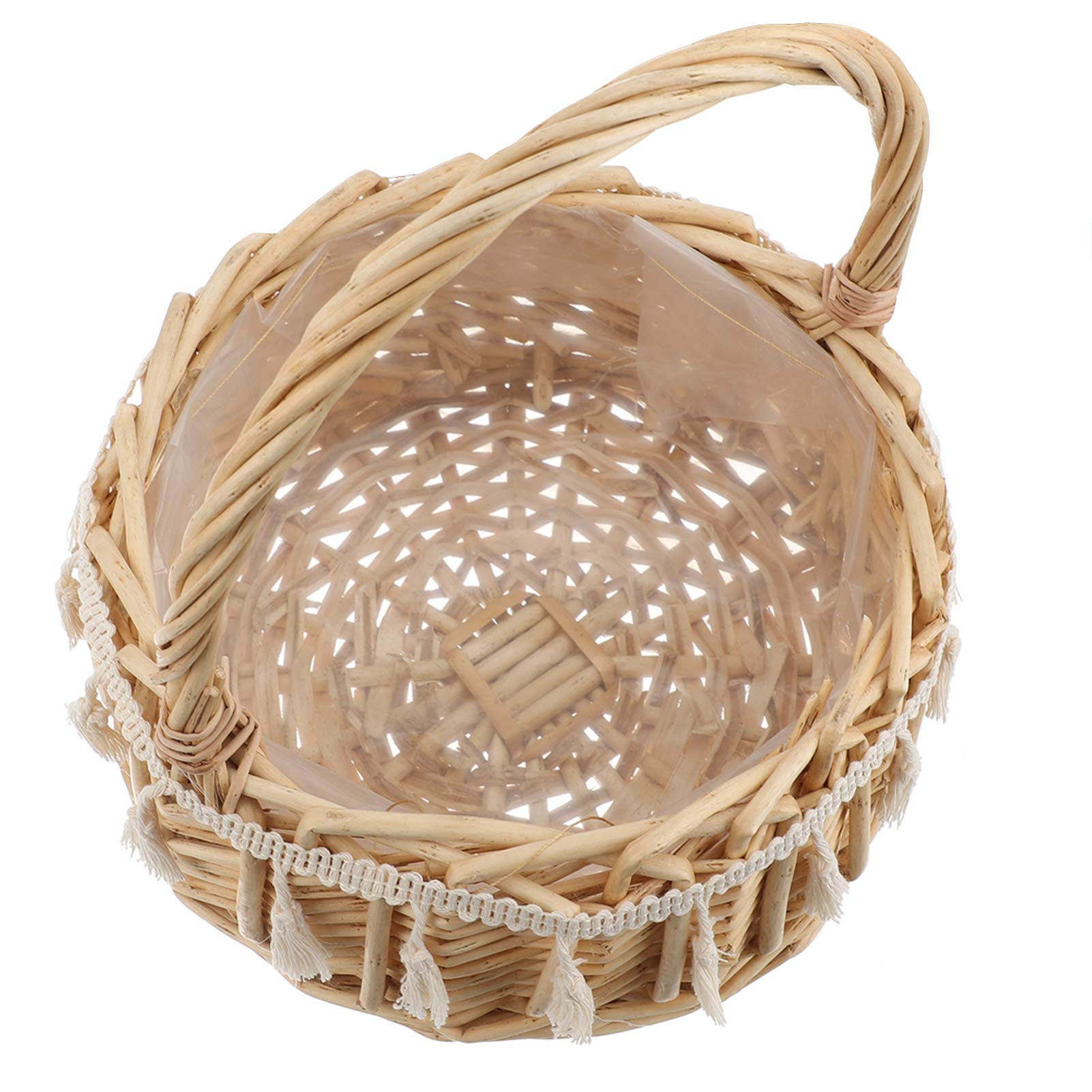 Premium Hemoton Wicker Hamper - Handwoven Willow Rattan Basket for Wedding Flower Girl, Picnic, Party & Home Storage | Perfect for Candy, Fruit, Sundries & Gift Giving | Elegant Decorative Storage Solution for Events & Daily Use