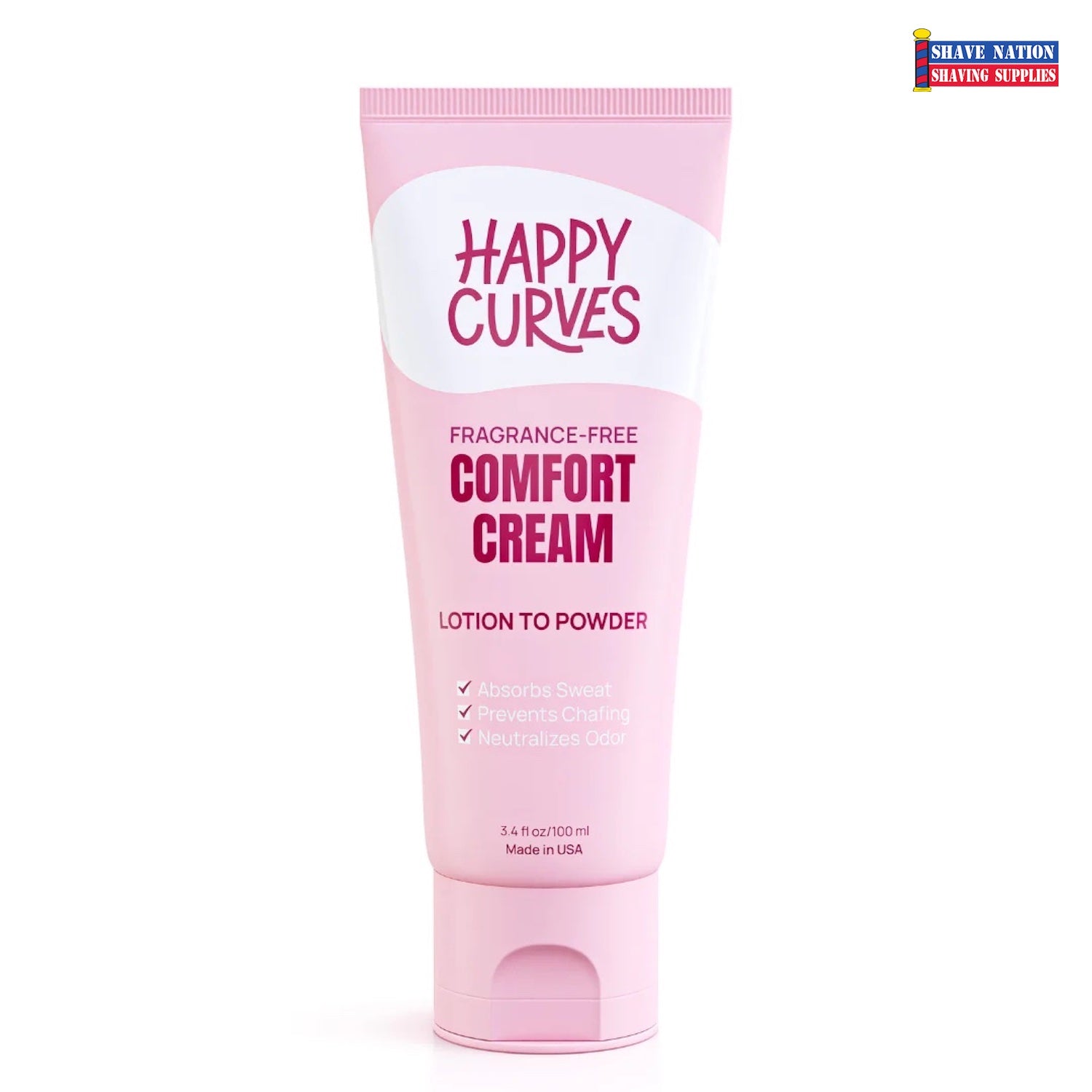 Happy Curves Comfort Cream - Soothing Moisturizer for Dry Skin & Eczema Relief | Perfect for Daily Use & Sensitive Skin Care Routine
