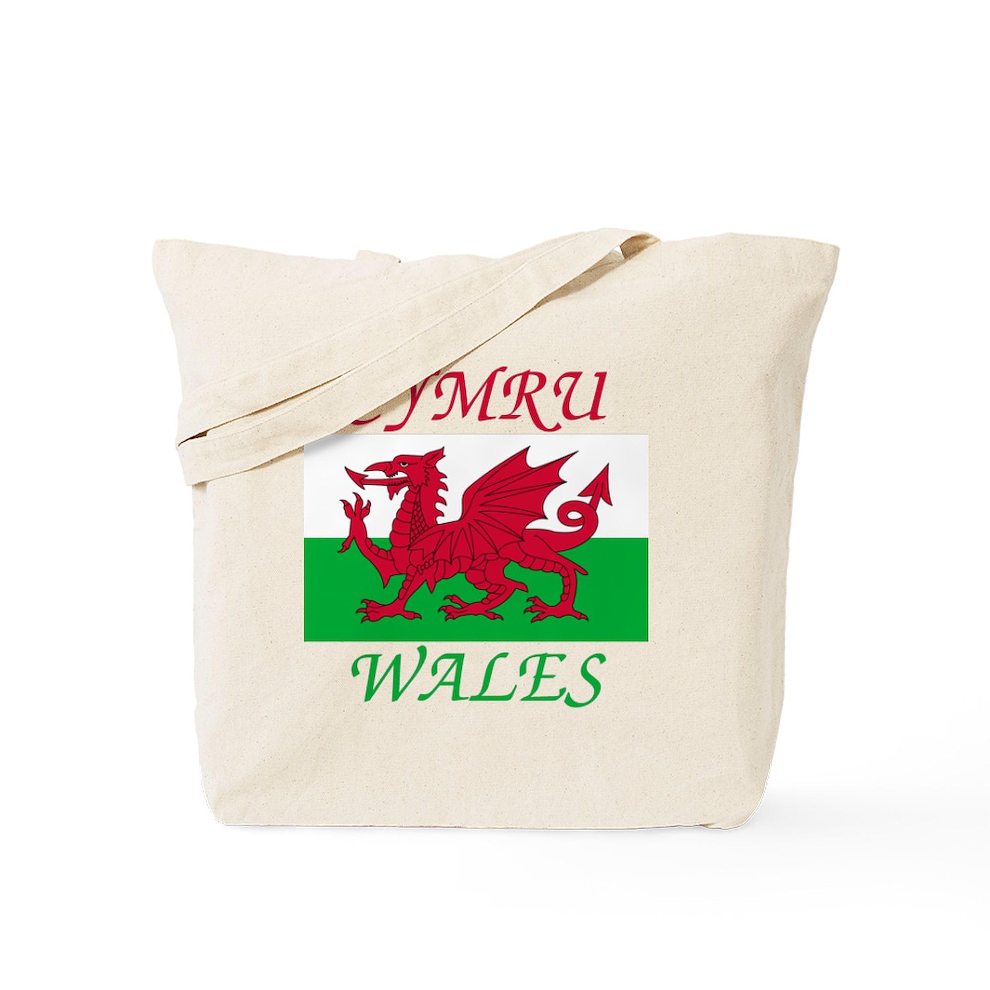 Wales Cymru Tote Bag - Natural Canvas Reusable Shopping Bag for Groceries, Beach & Daily Use | Eco-Friendly & Durable
