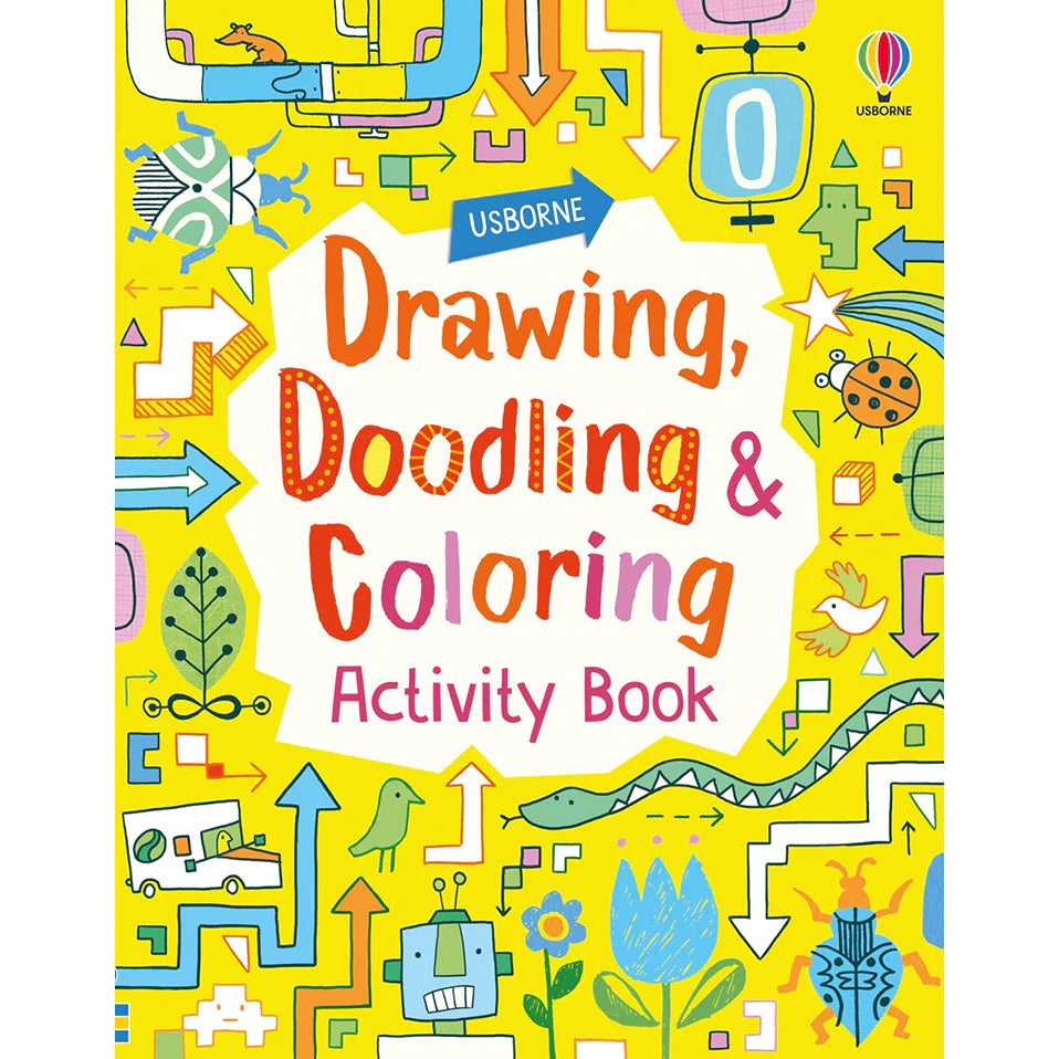 Drawing, Doodling & Coloring Activity Book for Kids & Adults - Creative Fun for Relaxation, Stress Relief & Art Therapy