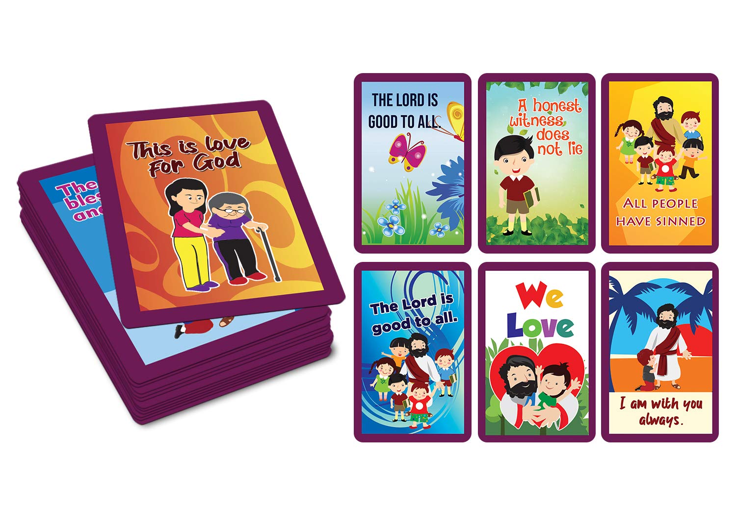 Popular Bible Memory Verses Cards (2-Deck) - Perfect for Bible Study & Gifts