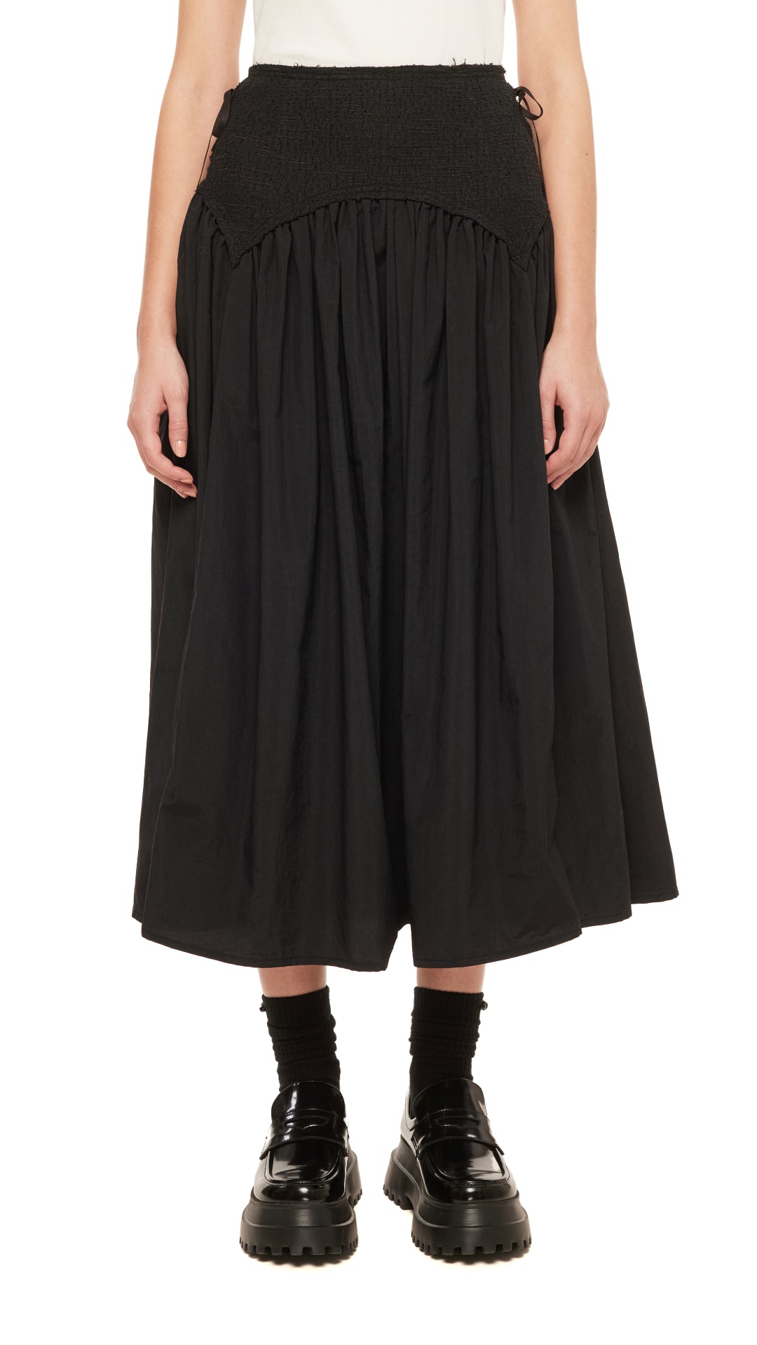 Stylish Tweed Lace-Up Midi Skirt for Women - Vintage-Inspired High Waist Pencil Skirt | Perfect for Office, Date Night & Fall Outfits