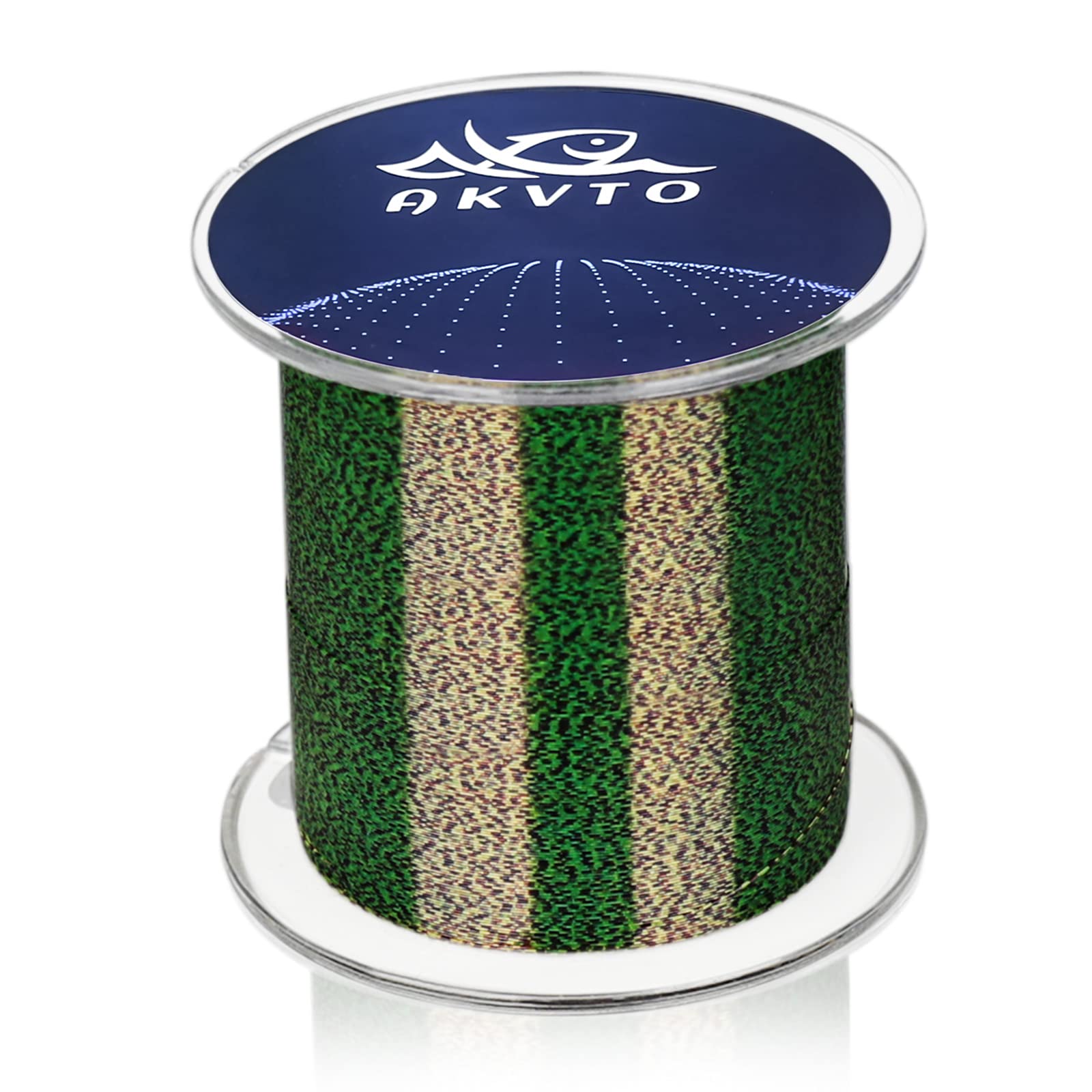 AKvto Spotted Monofilament Fishing Line - Strong Abrasion-Resistant Premium Nylon, Camouflage Invisible 300 Yards for Freshwater & Saltwater (10-35LB) - Perfect for Bass, Trout, and Saltwater Game Fish