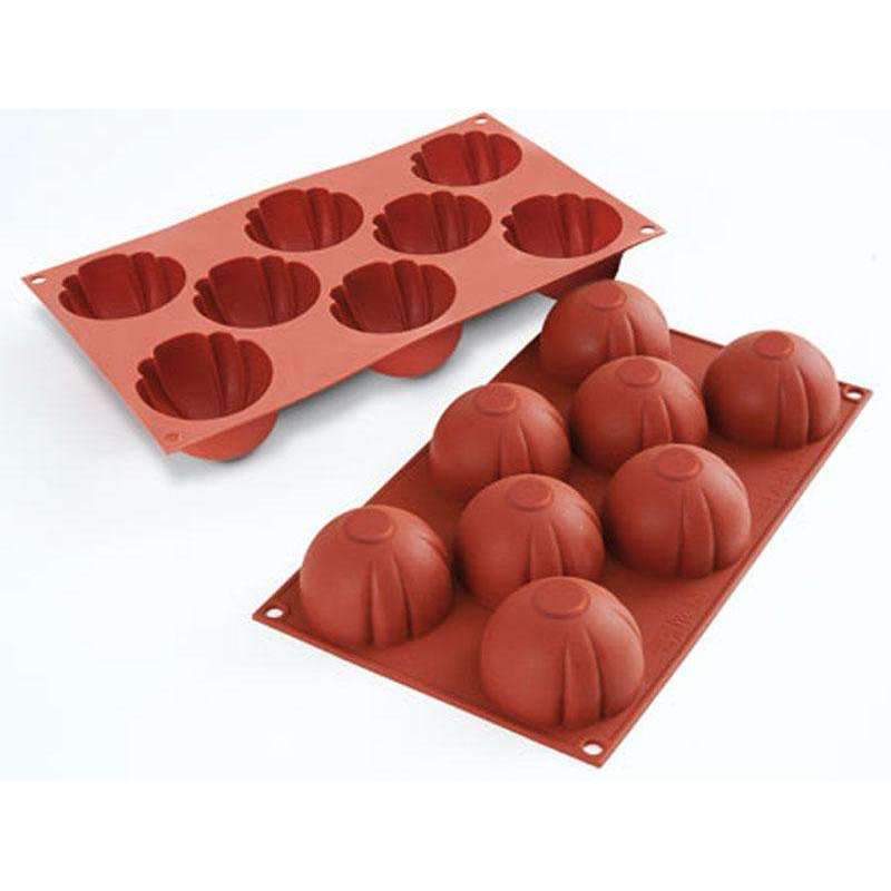 Premium Silikomart™ Striated Dome Silicone Mold for Baking - Professional Cake, Chocolate & Dessert Making - Perfect for Weddings, Birthdays & Special Occasions