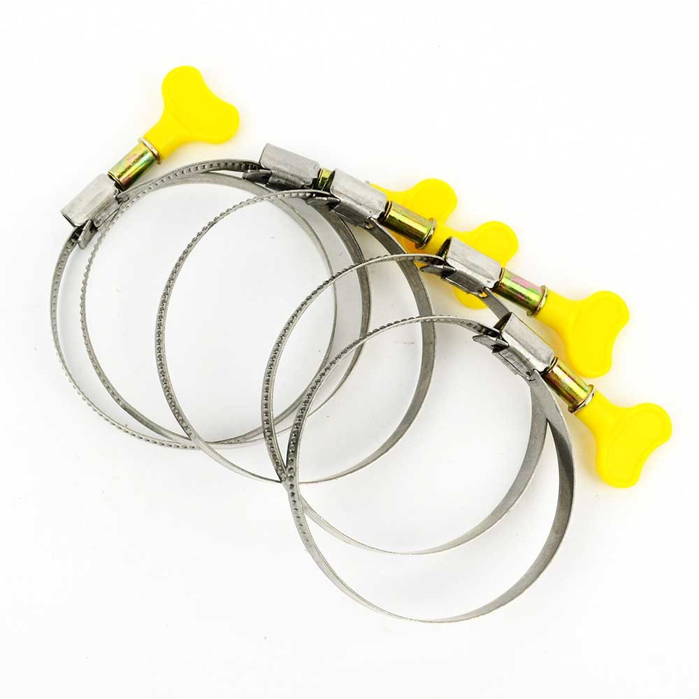 Big Horn 11721PK 2 Inch Stainless Steel Key Hose Clamps (Pack of 5) - Perfect for Automotive, Plumbing, and Industrial Applications