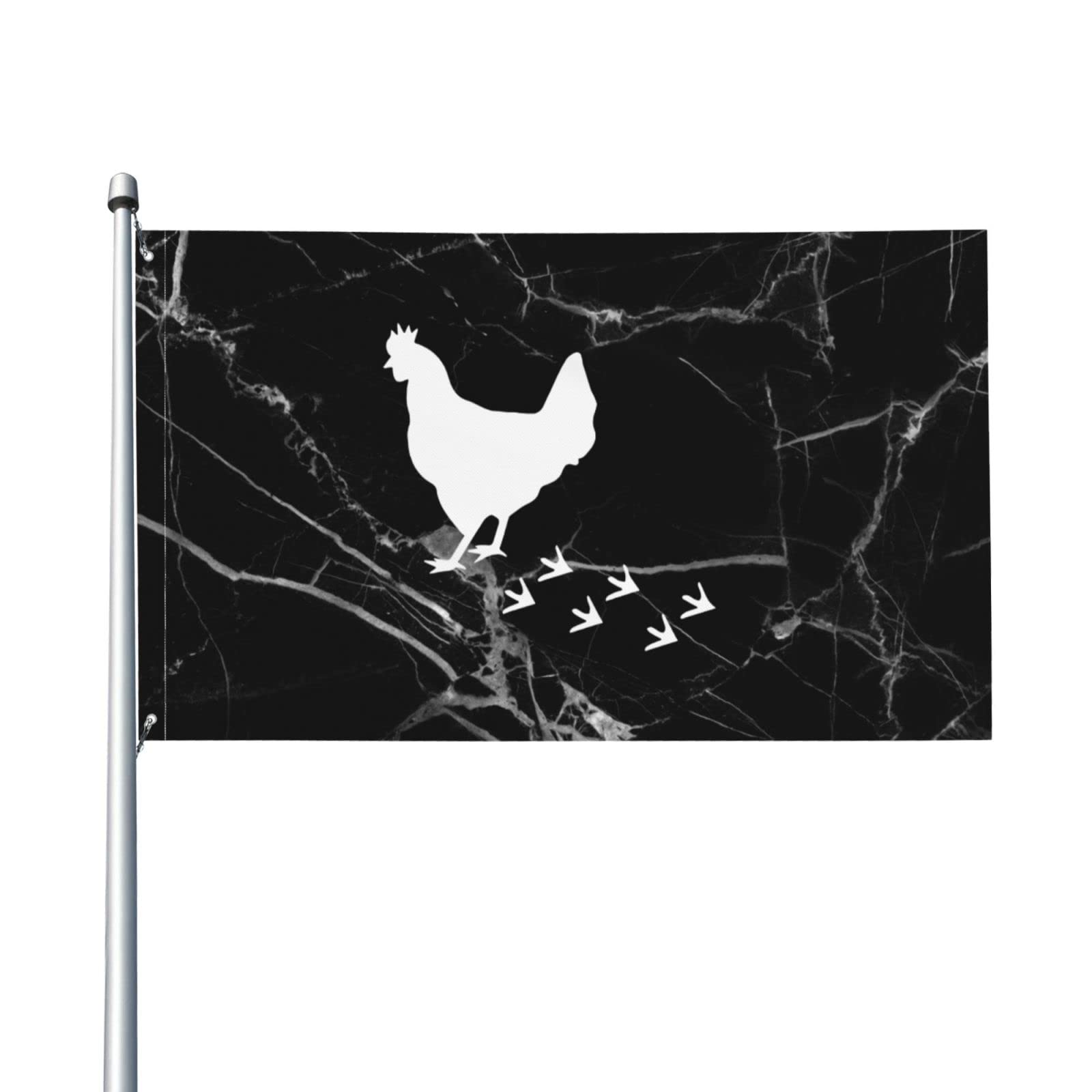 3x5 Ft Garden Chicken Paw Flag - Durable Outdoor Yard Banner for Decoration, Farmhouse & Backyard Decor - Perfect for Patio, Lawn, and Garden Displays