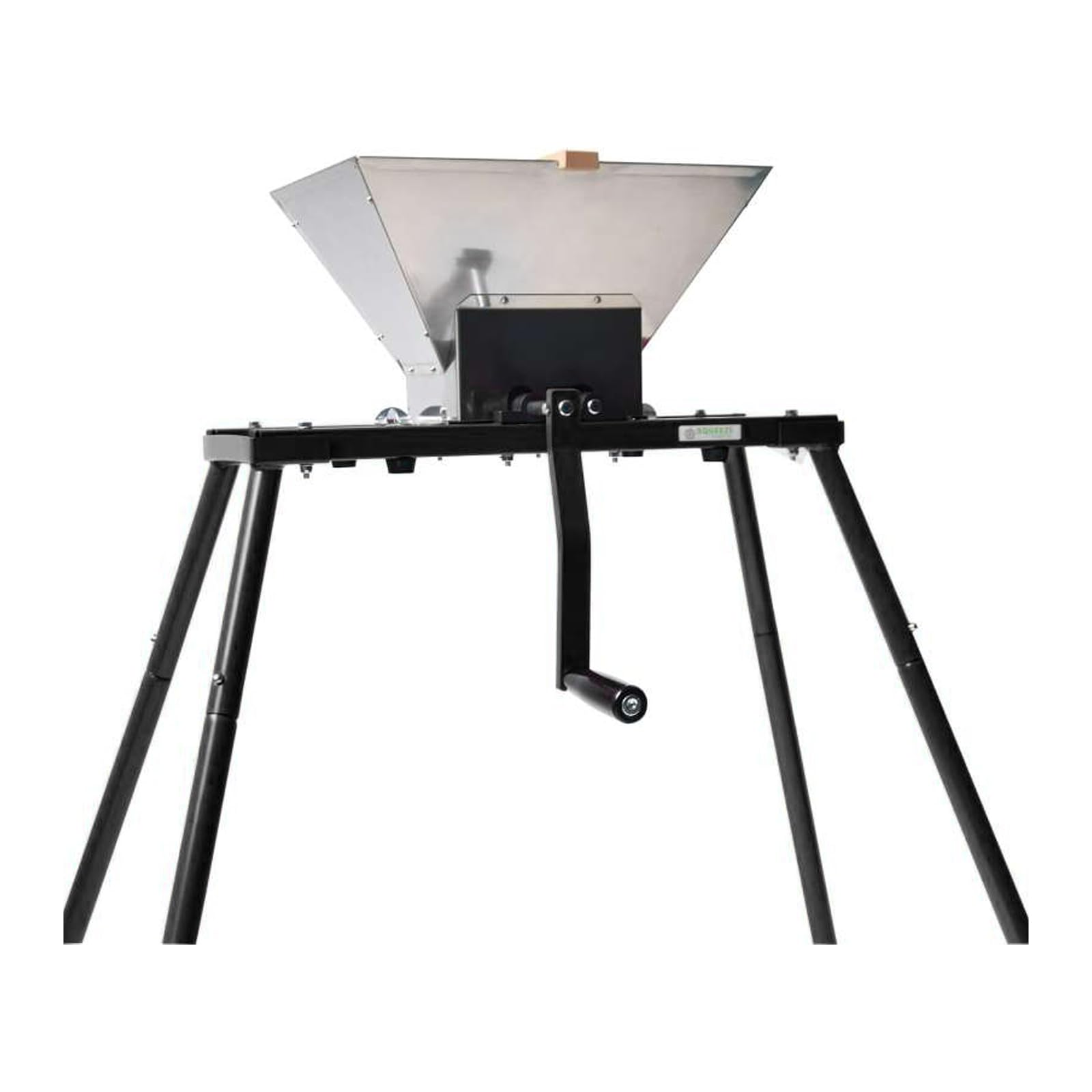 Premium Stainless Steel Fruit Crusher for Wine Making - 7L Manual Apple Grinder with Stand, Nylon Teeth & Large Hopper - Perfect for Home Brewing, Cider Pressing & Juice Extraction