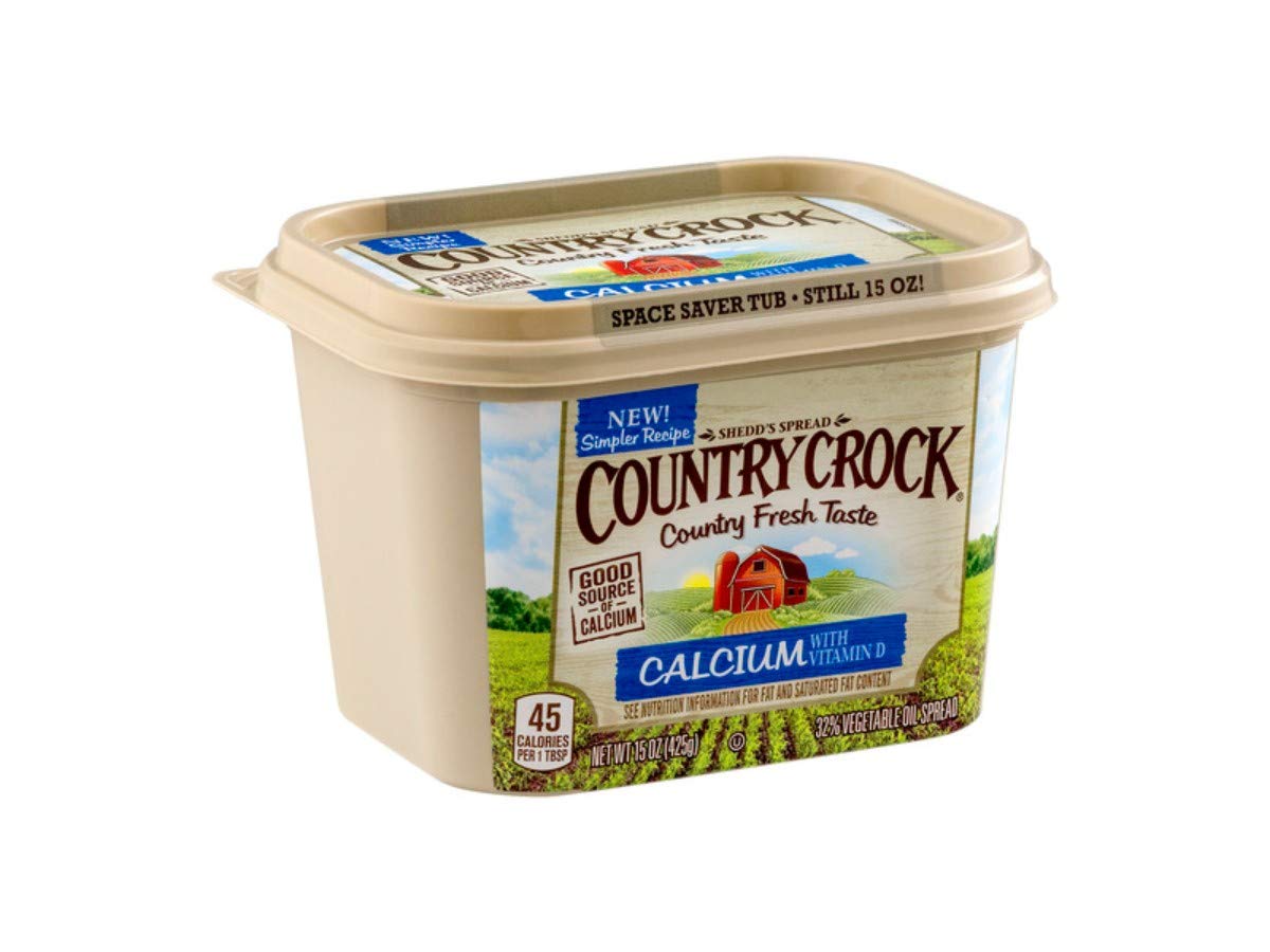 Country Crock Calcium Plus Vitamin D Vegetable Oil Spread, 15 Ounce (Pack of 12) - Healthy Butter Alternative for Baking, Cooking & Toast - Perfect for Breakfast, Sandwiches & Family Meals