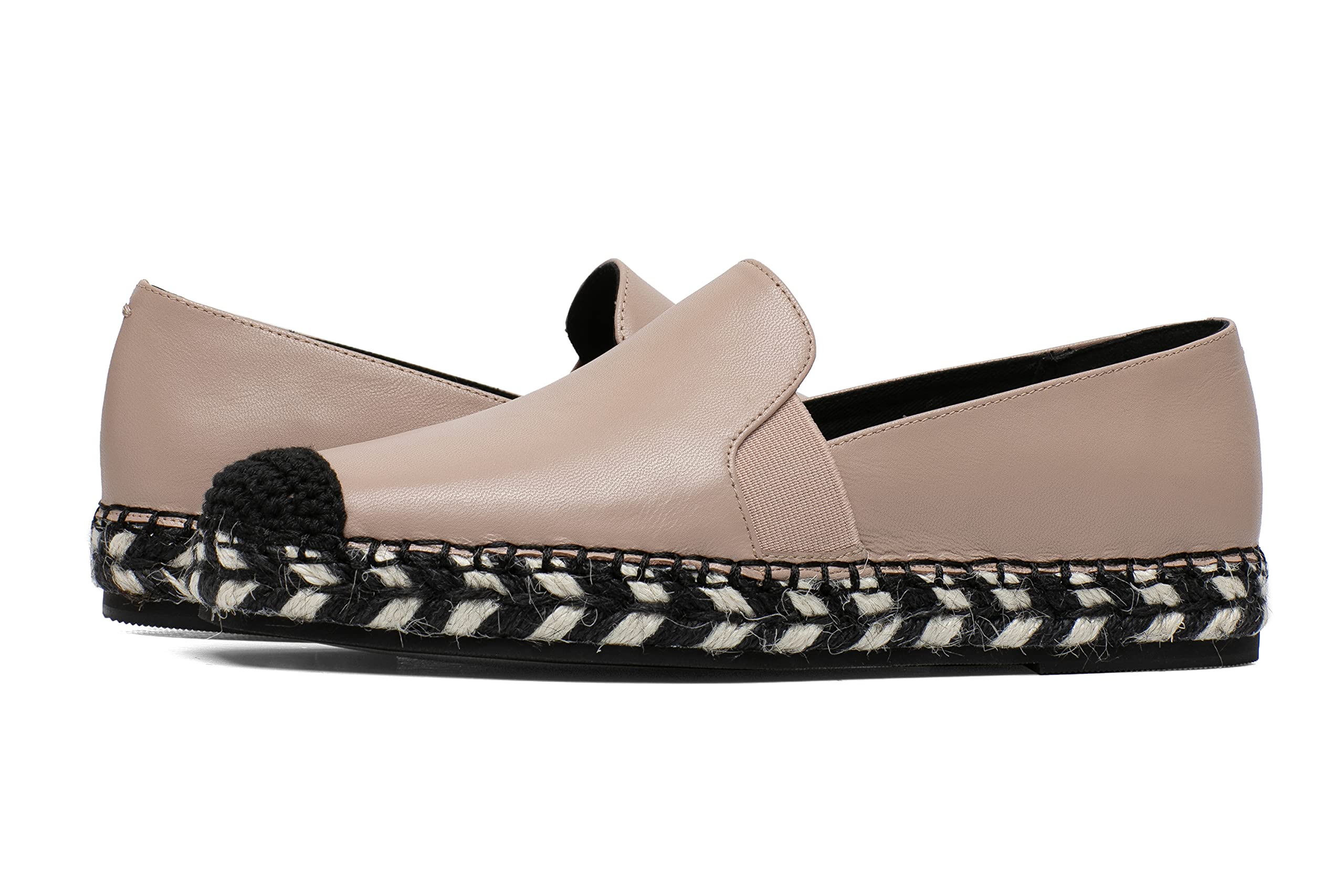 Linea Paolo Sally Women's Slip-On Espadrille Flats - Genuine Tumbled Nappa Leather or Vegan Leather Comfortable Shoes for Casual Wear, Summer Outfits & Beach Vacations