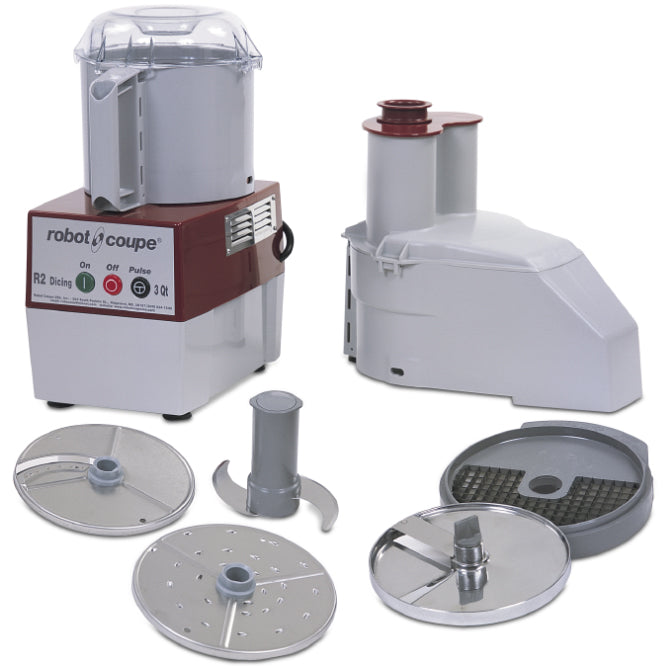 Robot Coupe R2 Dice Food Processor - Commercial Grade Vegetable Chopper & Slicer for Professional Kitchens, Restaurants, and Catering Services