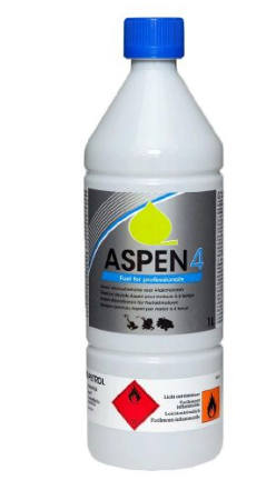 Aspen 4 Fuel 1 Liter - Premium Alkylate Gasoline for 2-Stroke & 4-Stroke Engines - Ideal for Chainsaws, Lawn Mowers & Outdoor Power Tools