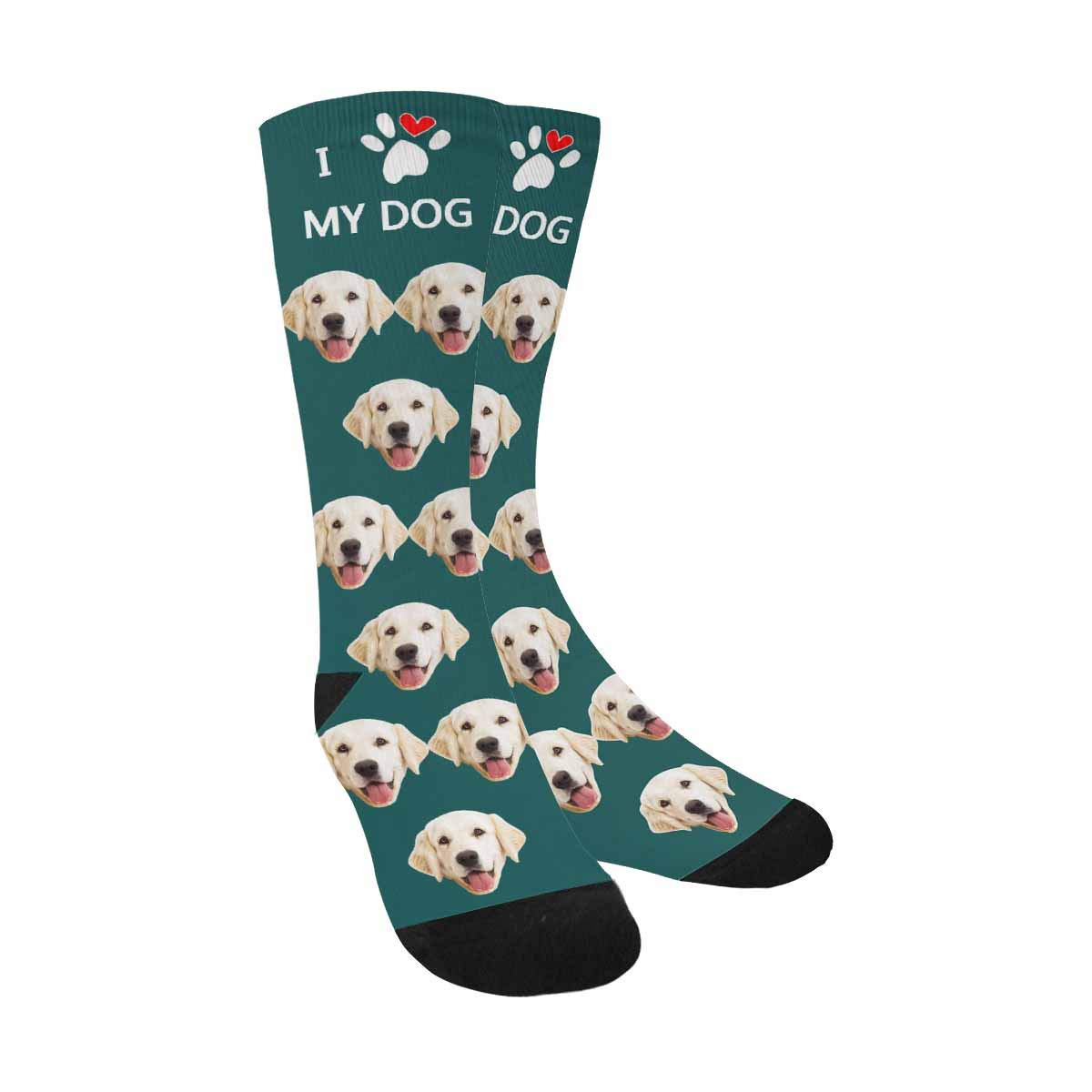 Custom Animal Face Socks for Men & Women - Cute Paw Design Dog Lover Socks for Casual Wear, Gifts & Pet Lovers