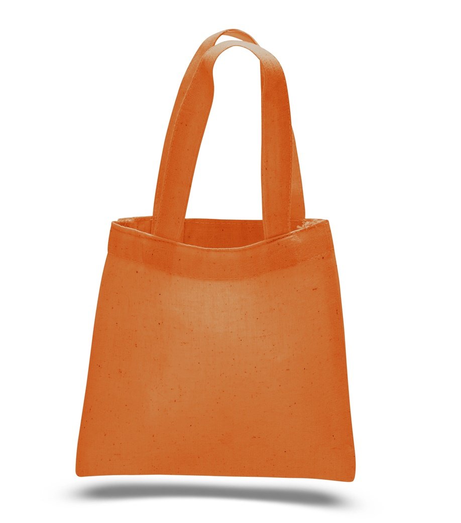 Eco-Friendly Reusable Mini Cotton Gift Bags for Party Favors & Goodies - Orange, Set of 12 - Perfect for Birthday Parties, Baby Showers & Wedding Favors