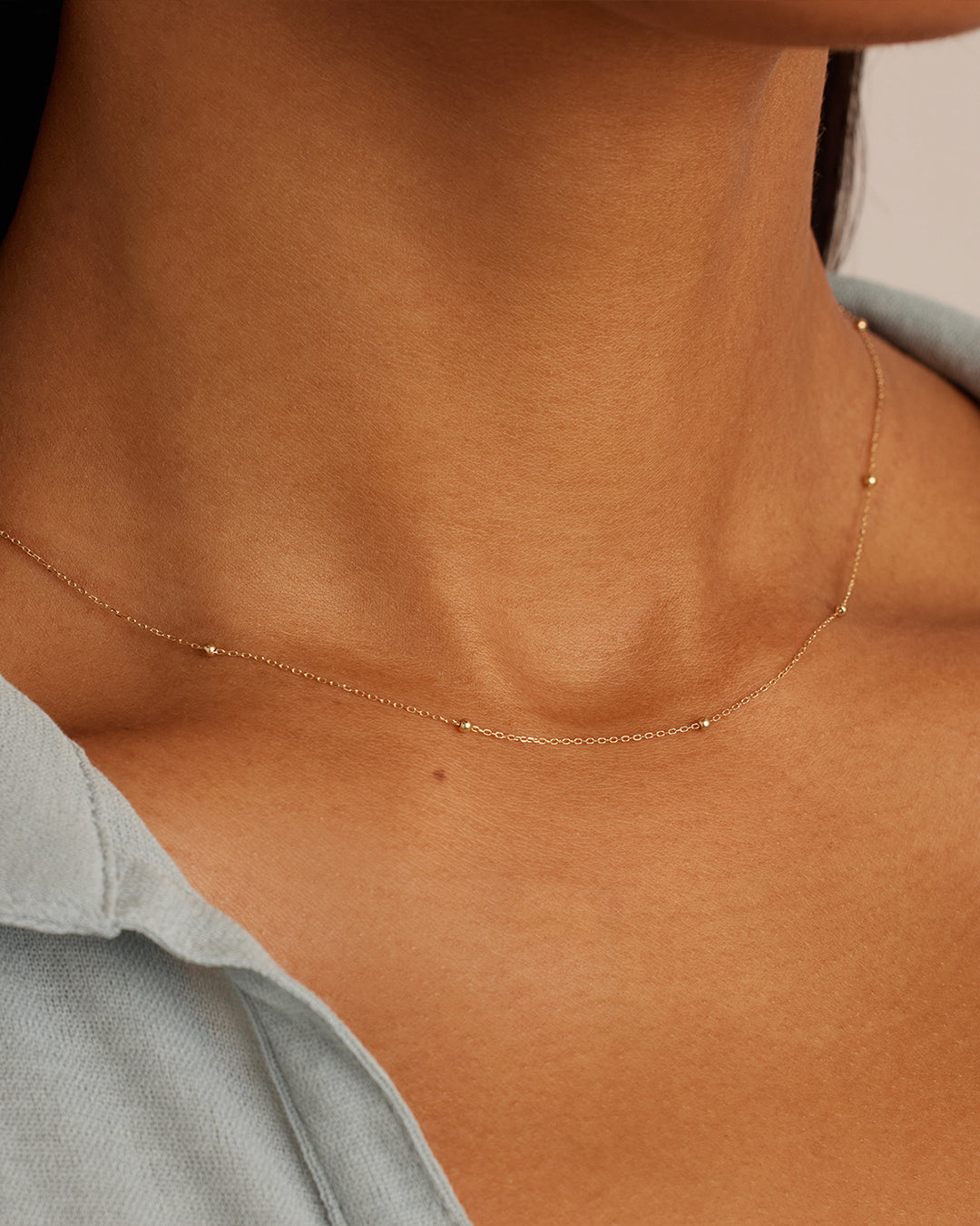 14K Gold Newport Necklace for Women - Elegant Layering Pendant Necklace Jewelry Gift for Her - Perfect for Weddings, Anniversaries & Everyday Wear
