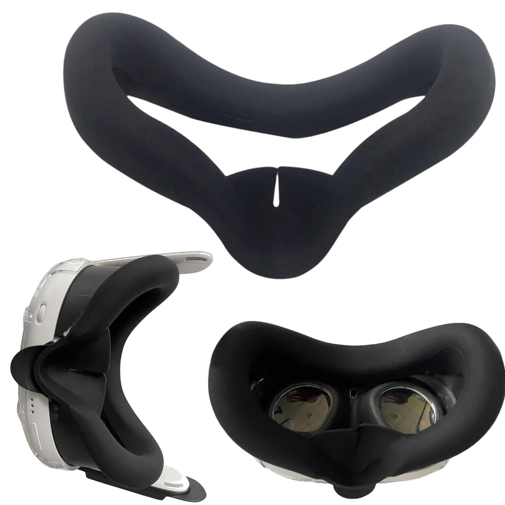 JDXFENG VR Face Mask Pad - Sweatproof & Light Blocking Eye Cover for Meta/Oculus Quest 3 - Replacement Face Cushion Accessory for Comfortable Gaming & Virtual Reality Experience