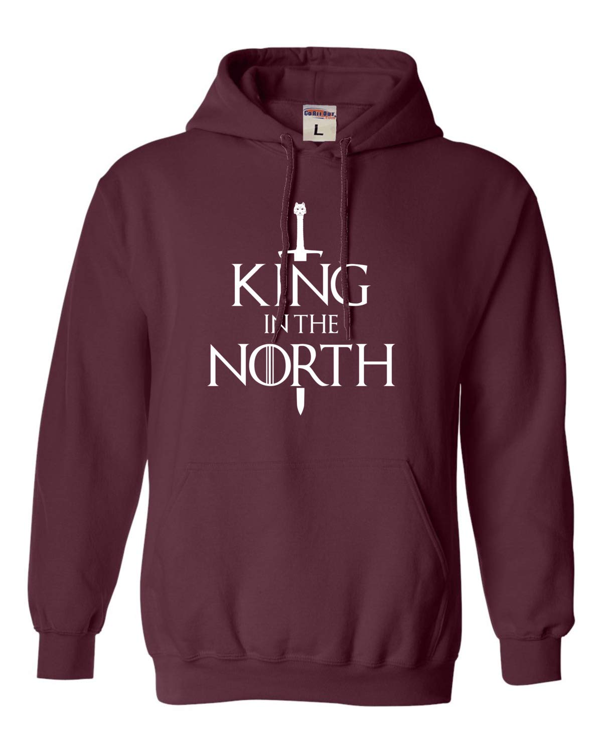 Go All Out King In The North Sweatshirt Hoodie for Men & Women - Winter Warm Pullover for Outdoor Activities, Cosplay & Casual Wear