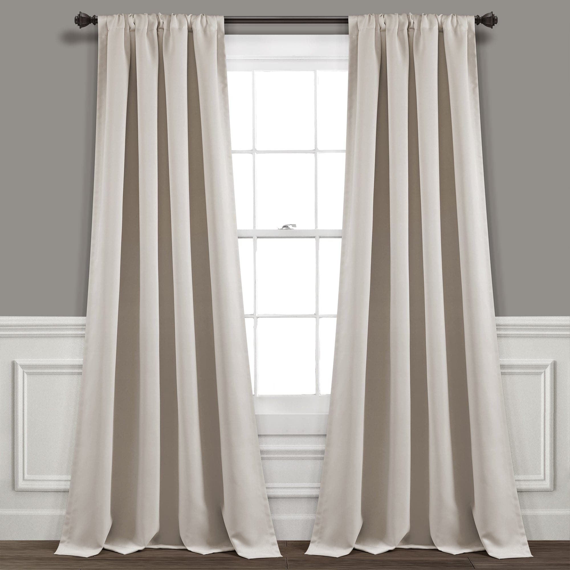 Blackout Curtain Panel Set with Insulated Rod Pocket - Thermal Energy Efficient Room Darkening Drapes for Bedroom, Living Room & Home Theater