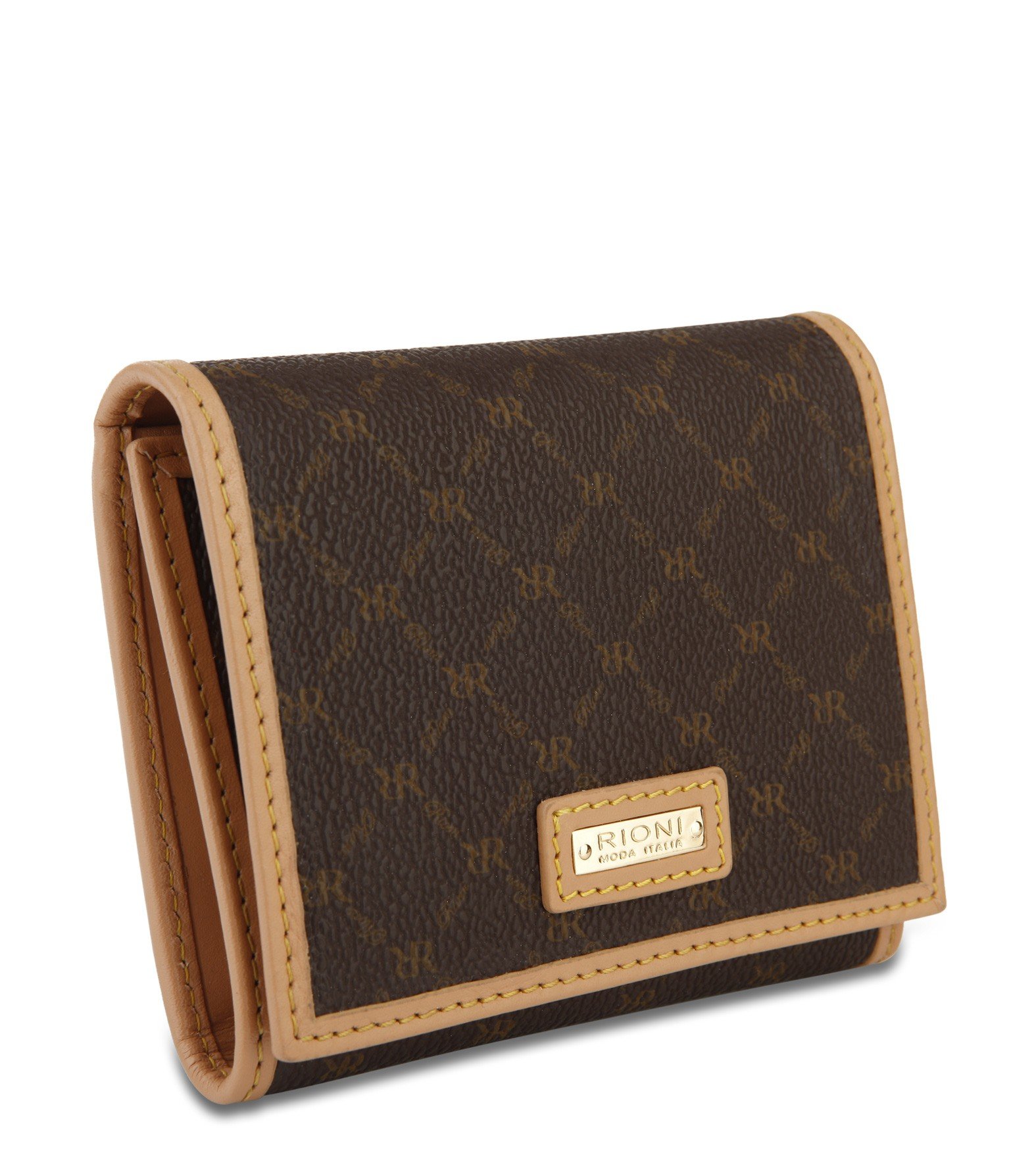 RIONI Signature ST-W008 Genuine Leather Tri-Fold Wallet for Men - Slim RFID Blocking Business Wallet with Multiple Card Slots & ID Window - Perfect for Office, Travel and Everyday Carry