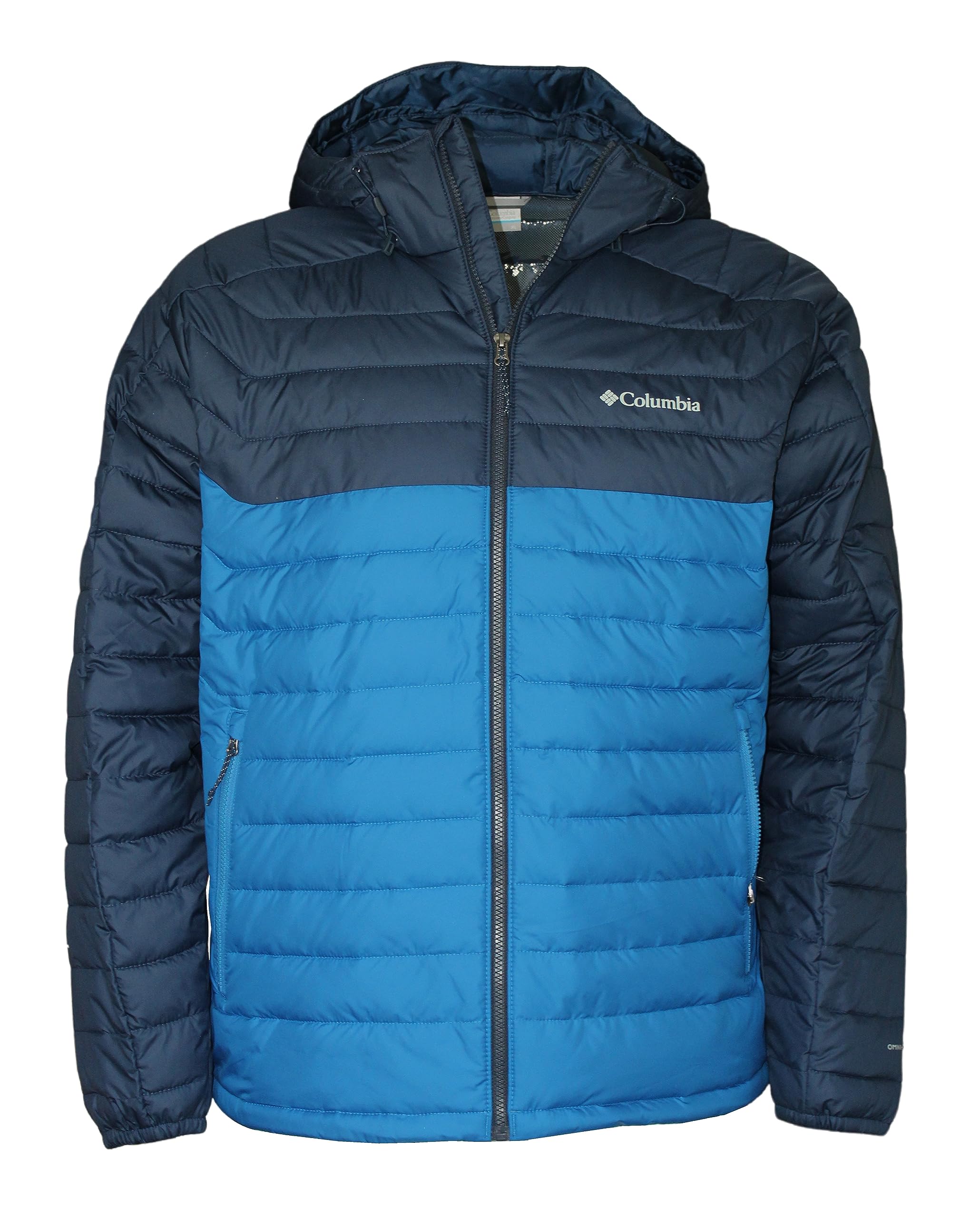 Columbia Men's White Out II Insulated Omni-Heat Hooded Jacket - Waterproof Winter Coat for Hiking & Outdoor Activities - US Size X-Large Regular in Blue/Navy (432)