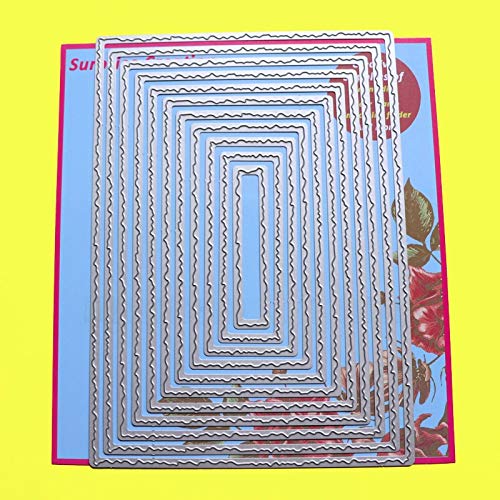 SELDIE A5 Large Torn Edge Rectangle Cutting Dies for Scrapbooking, DIY Card Making, Paper Crafts - Perfect for Handmade Greeting Cards, Scrapbook Pages, and Home Decor Projects