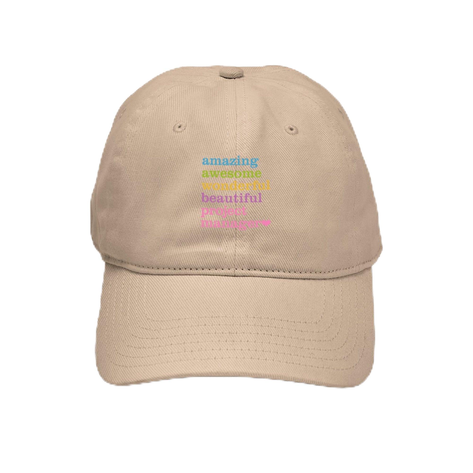 Project Manager Cap - Adjustable Baseball Hat for Work & Outdoor