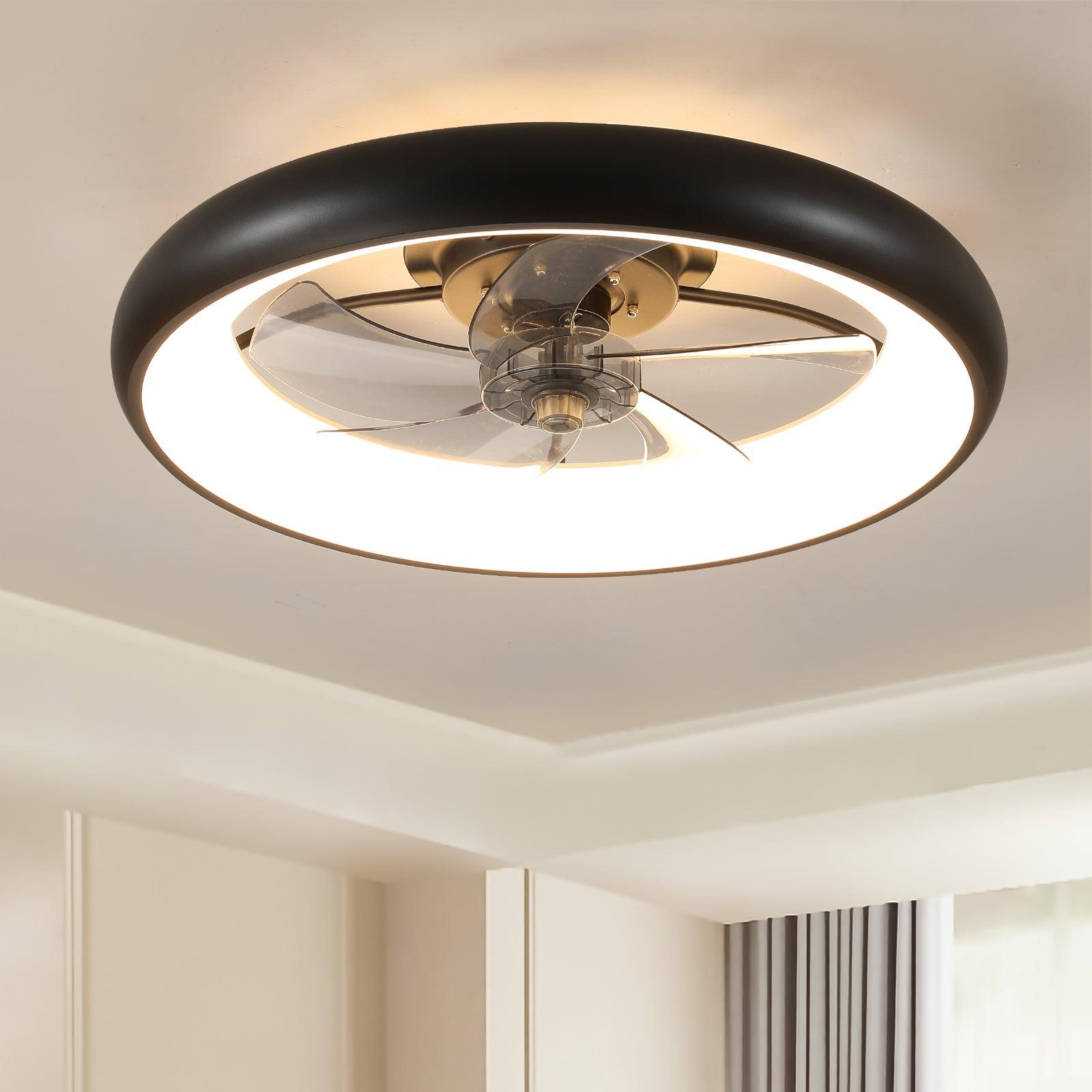 Energy Efficient Ceiling Fan with Dimmable LED Lights - Remote Control, Quiet Operation for Bedroom, Living Room & Outdoor Spaces