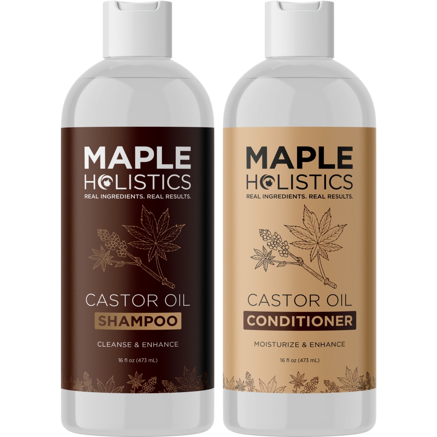Biotin & Castor Oil Shampoo and Conditioner Set for Hair Growth - Thickening & Strengthening Treatment for Dry, Damaged Hair - Perfect for Daily Use & Salon-Quality Results at Home