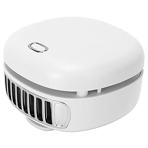 EBTOOLS Single Head Hands-Free Hanging Waist & Neck Electric Fan - 3 Speed Portable Mini Personal Fan with Adjustable Clip - White | Perfect for Outdoor, Office, Travel & Sports Use