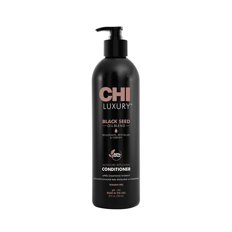 CHI Luxury Moisture Replenish Conditioner 739ml - Hydrating Hair Treatment for Dry & Damaged Hair - Salon Quality Deep Conditioning for Smooth & Shiny Hair - Perfect for Daily Use & Professional Styling