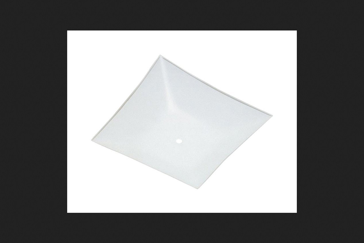 Westinghouse 8172000 Square Diffuser Shade 12 - Modern Ceiling Light Fixture for Living Room, Bedroom & Office | Energy Efficient LED Compatible Design