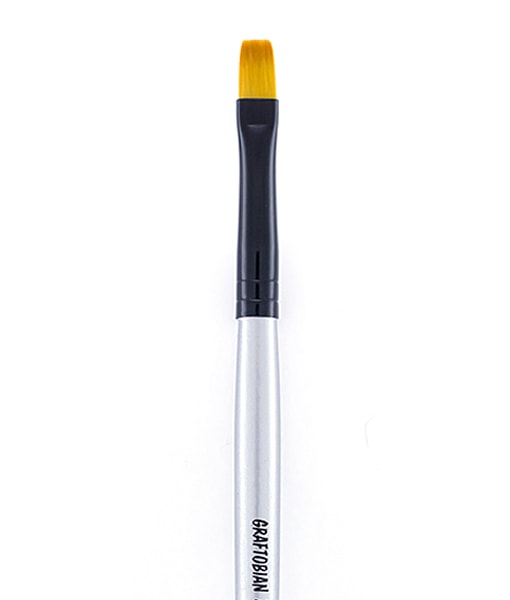 #8 Flat Paint Brush (5/16 Inch) - Professional Artist & DIY Painting Tool for Canvas, Walls & Furniture - Perfect for Acrylic, Oil & Watercolor Projects