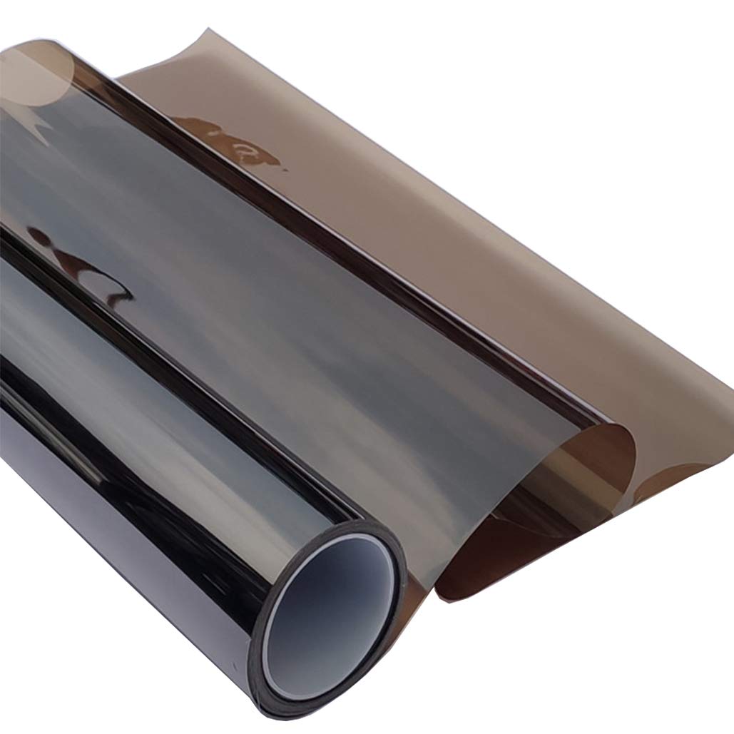 Krueis Heat Insulation Window Film - Sun Blocking, UV Protection, Brown Transparent Window Tint for Home & Office (70cm x 100cm) - Perfect for Living Room, Bedroom, and Office Windows