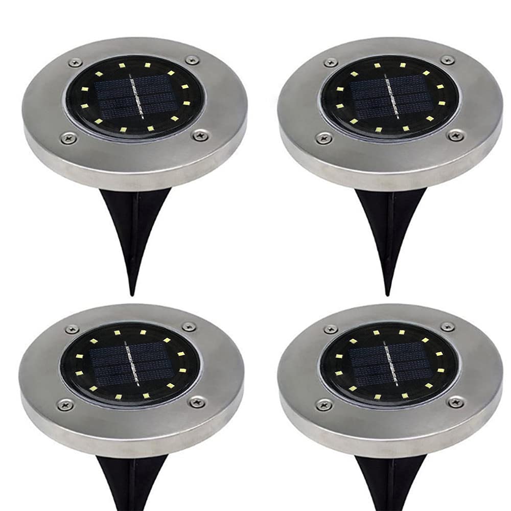 Solar Powered Outdoor Garden Lights - Waterproof LED Landscape Path Lights for Lawn, Deck, Street & Walkway | Green Emitting Color | Perfect for Patio, Yard & Driveway Lighting