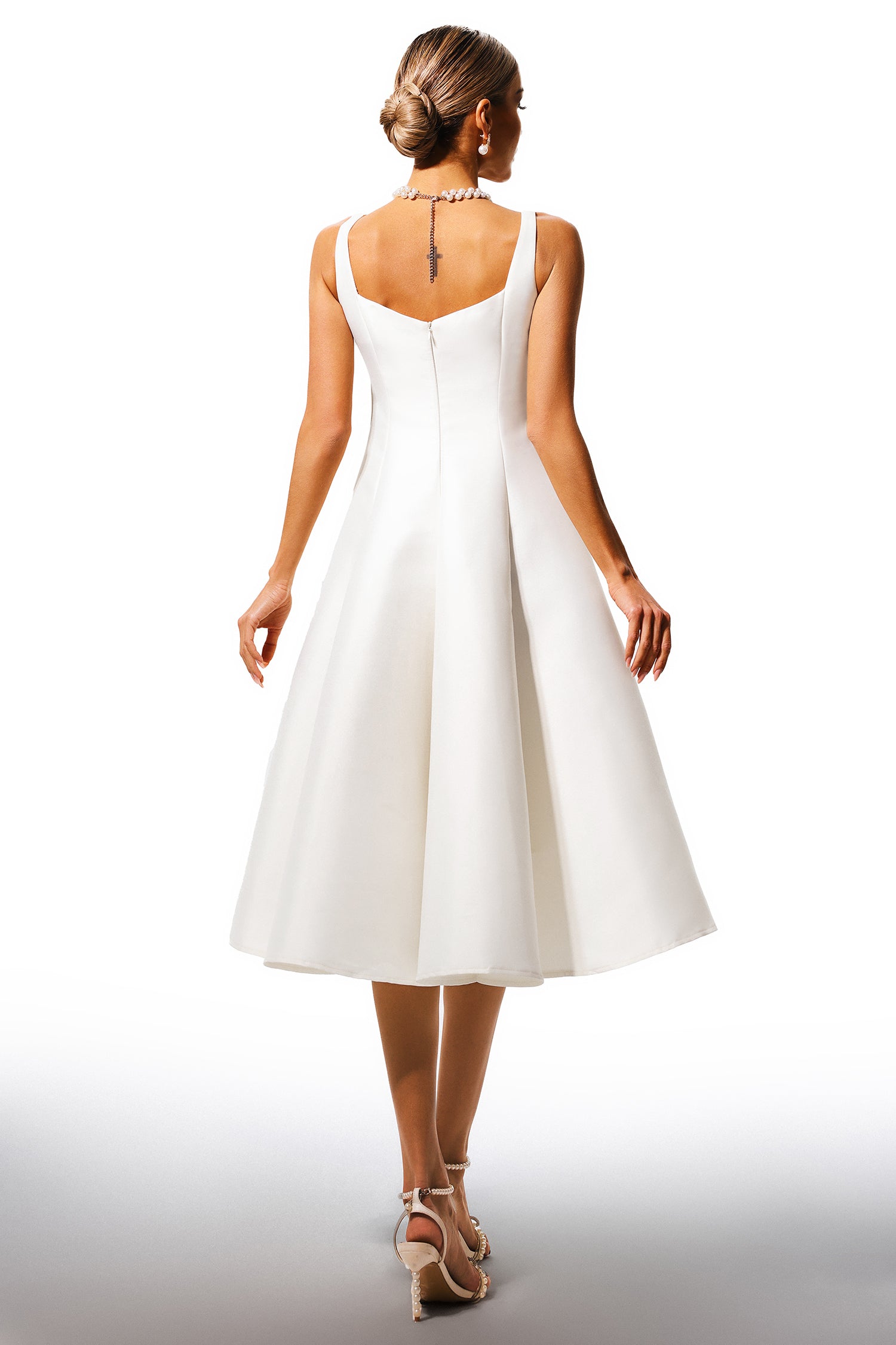 Susel Sleeveless Midi Dress - Flowy Summer Dress for Women | Beach Wedding, Vacation & Casual Outfit