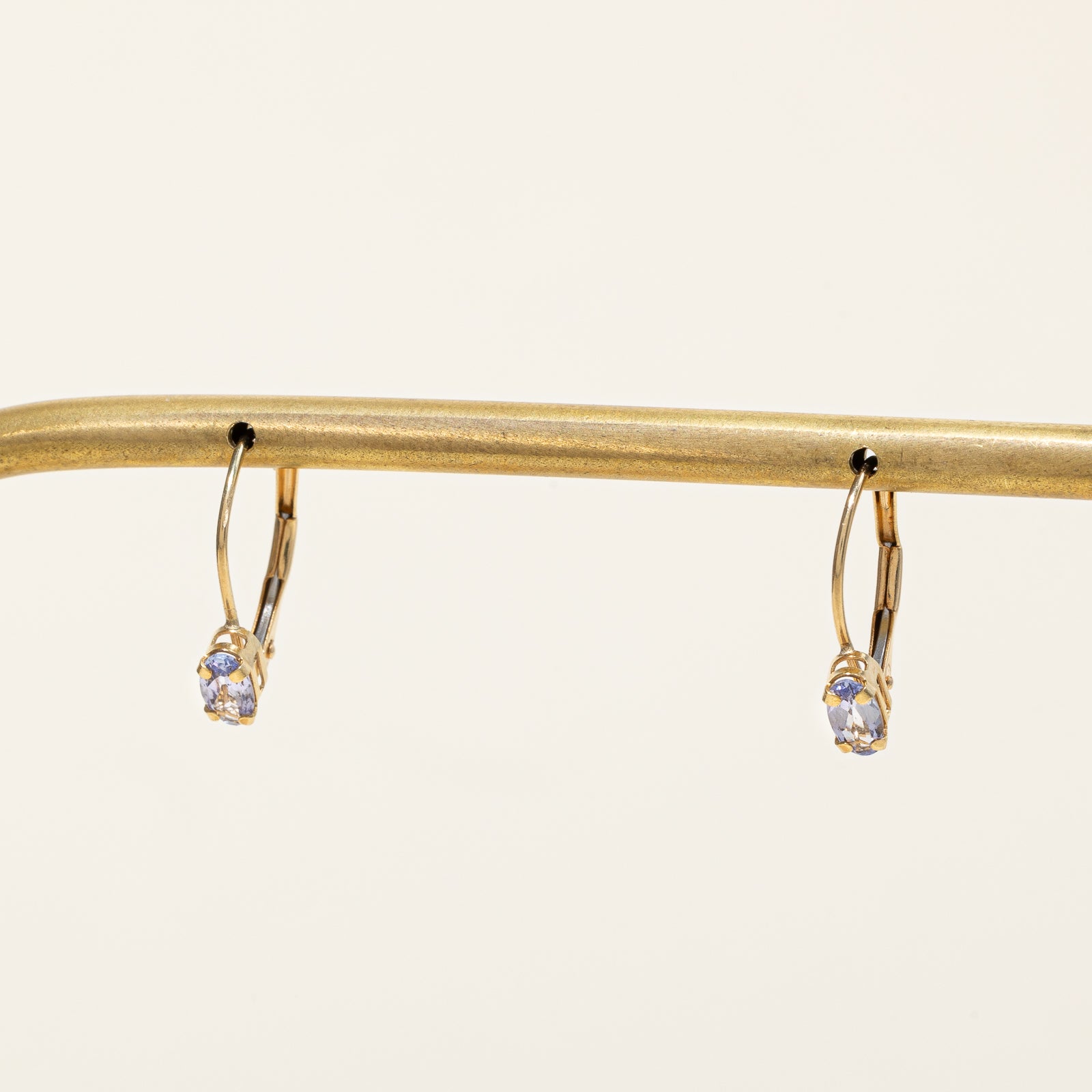 0.30ctw Tanzanite Huggie Earrings for Women - Sterling Silver Dainty Hoop Earrings for Everyday Wear & Special Occasions