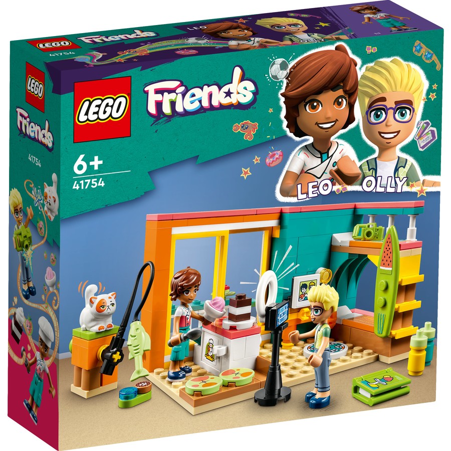 LEGO FRIENDS 41754 Leo's Room Building Toy Set - Creative Play for Kids Ages 6+, Perfect for Birthday Gifts & Indoor Activities
